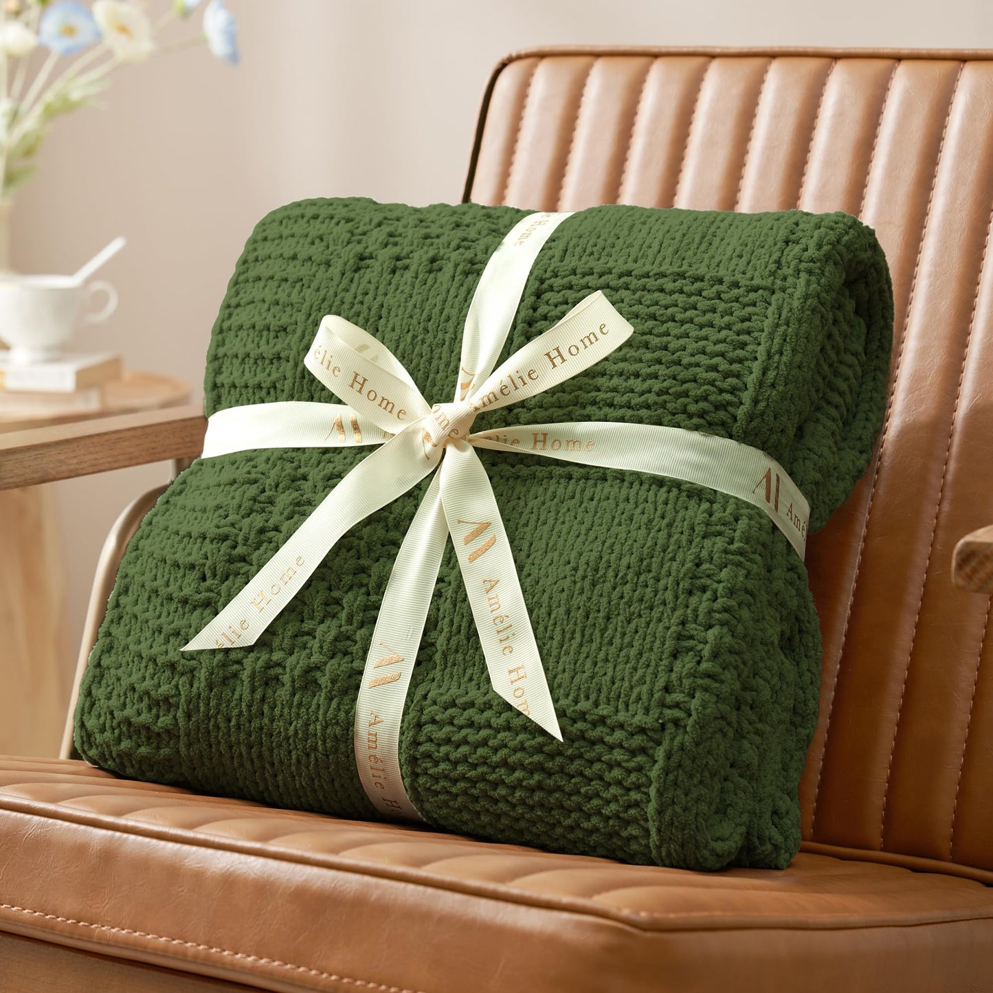Home Chunky Knit Throw Blanket