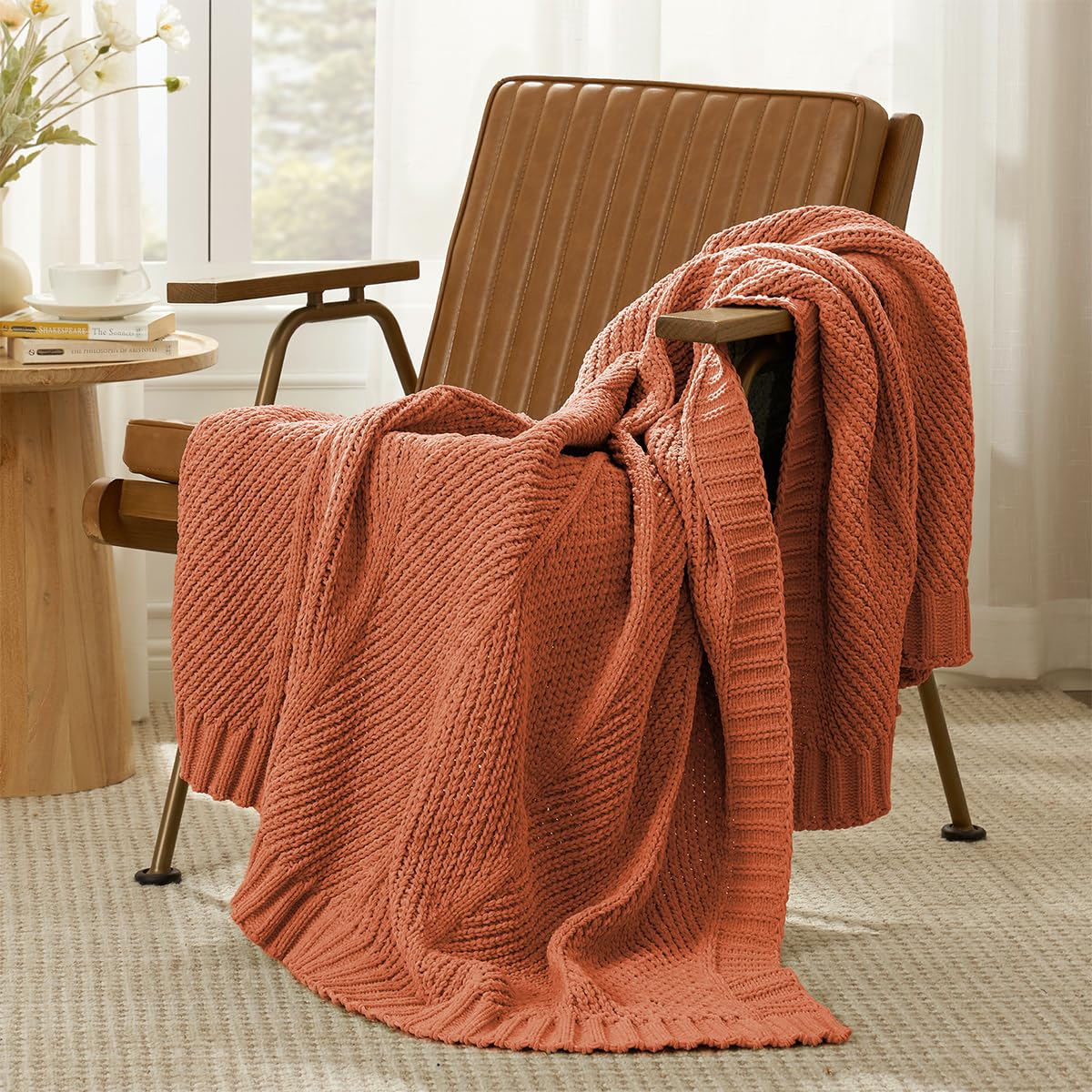 Home Chunky Knit Throw Blanket
