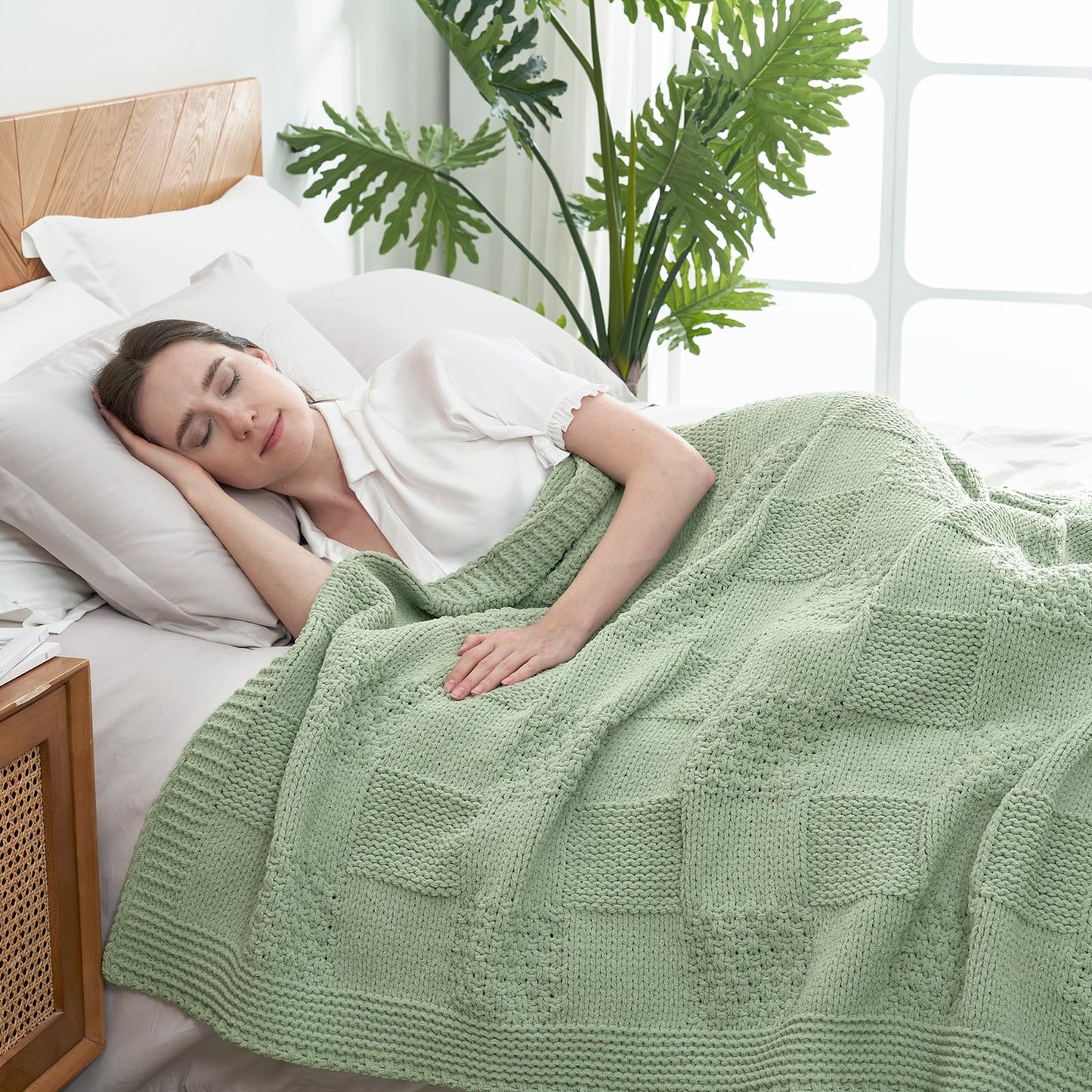 Home Chunky Knit Throw Blanket