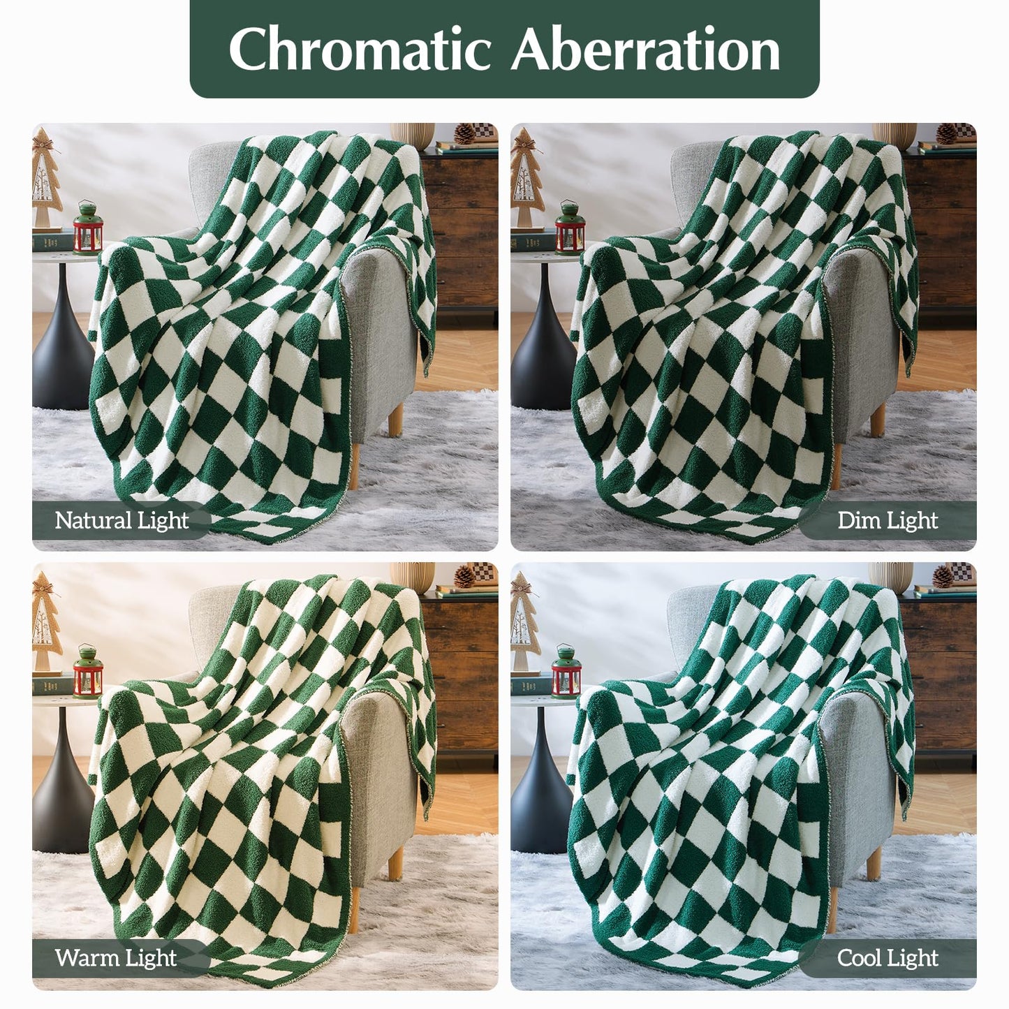 Cozy Checkered Throw Blanket