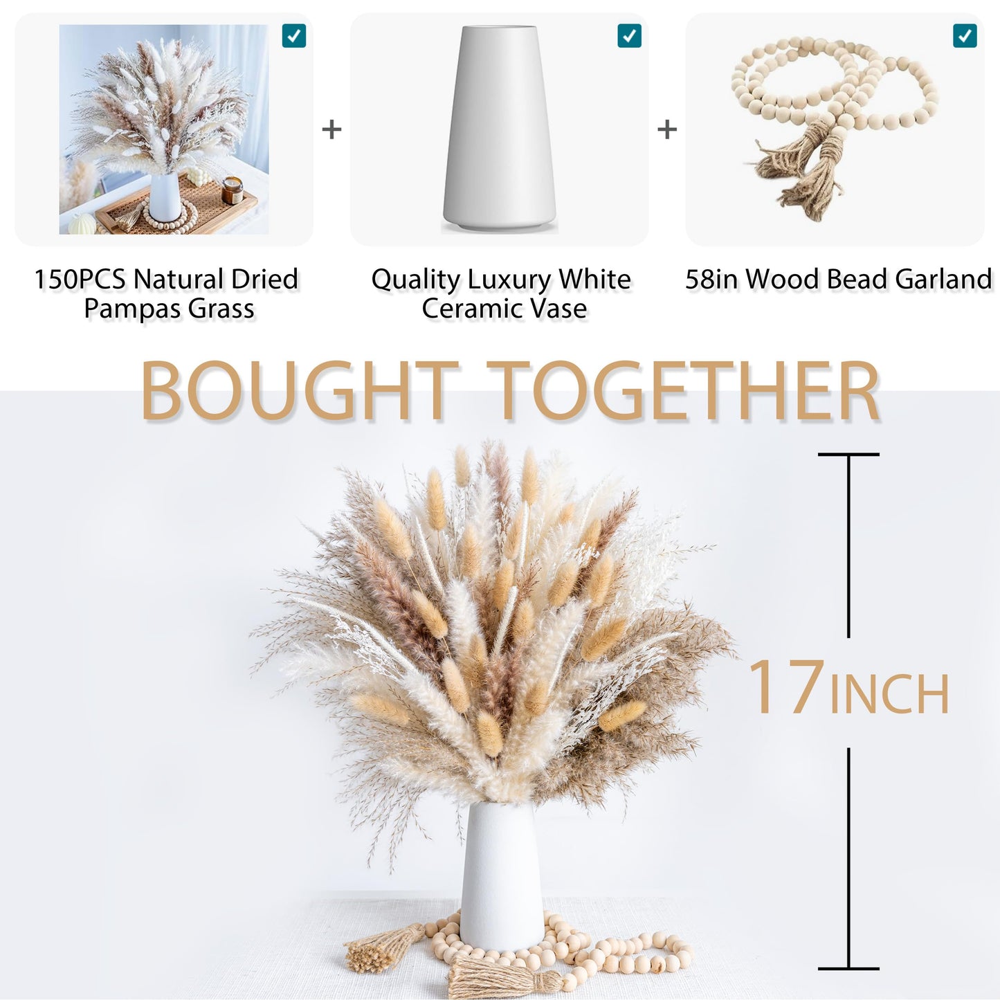 Natural Pampas Grass Bouquet