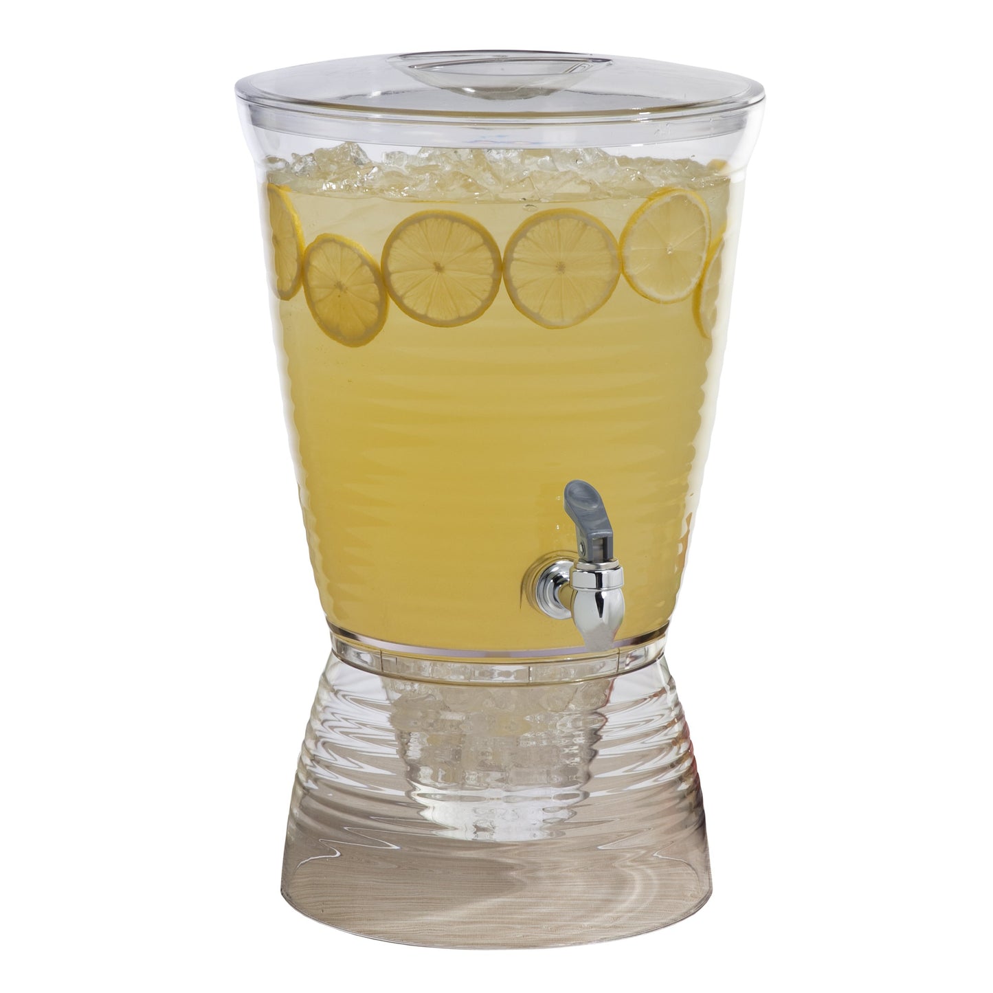 Acrylic Beverage Dispenser with Ice Core & No-Drip Spigot – BPA-Free, Break-Resistant – Made in USA – Ideal for Parties, Events & Home Use