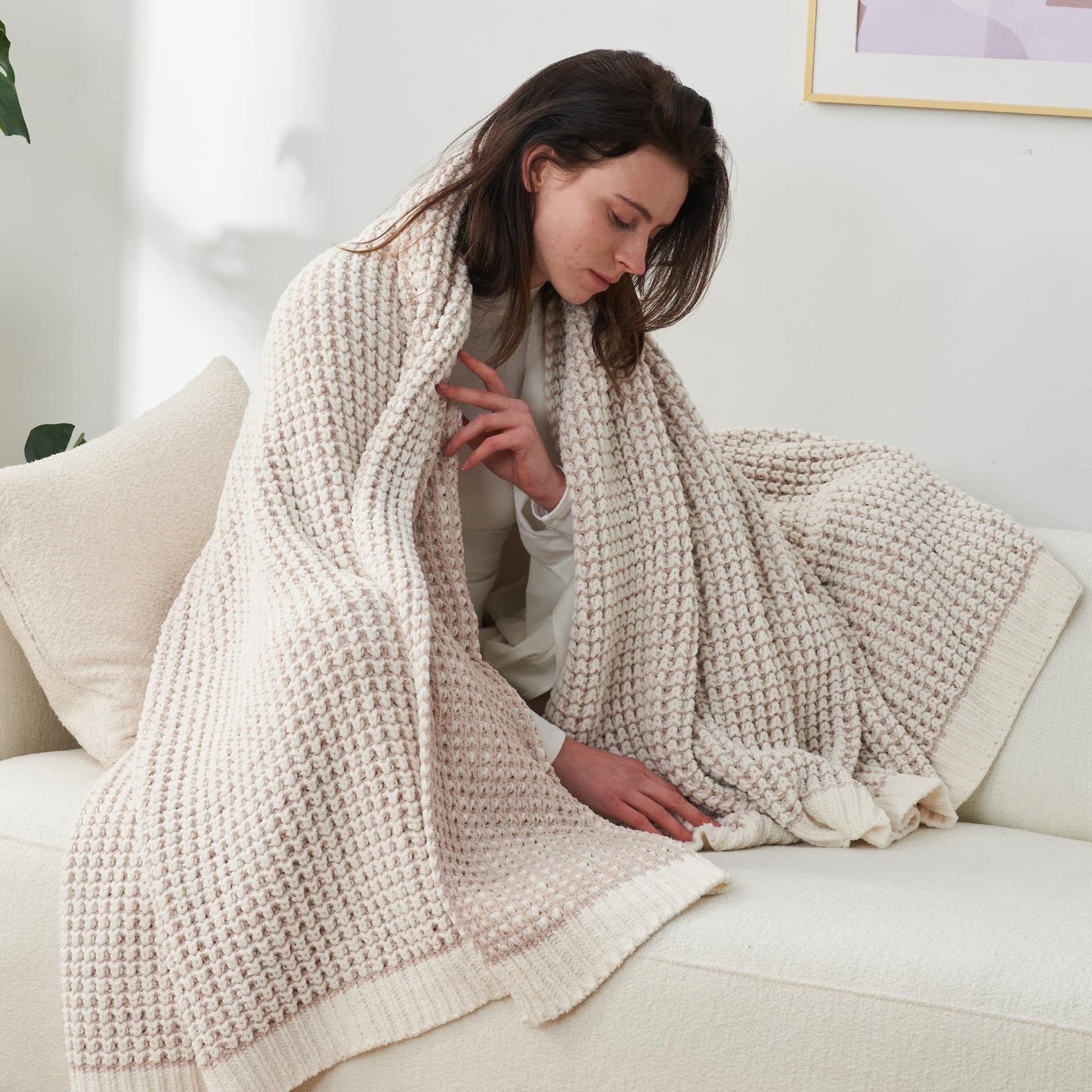 Home Chunky Knit Throw Blanket