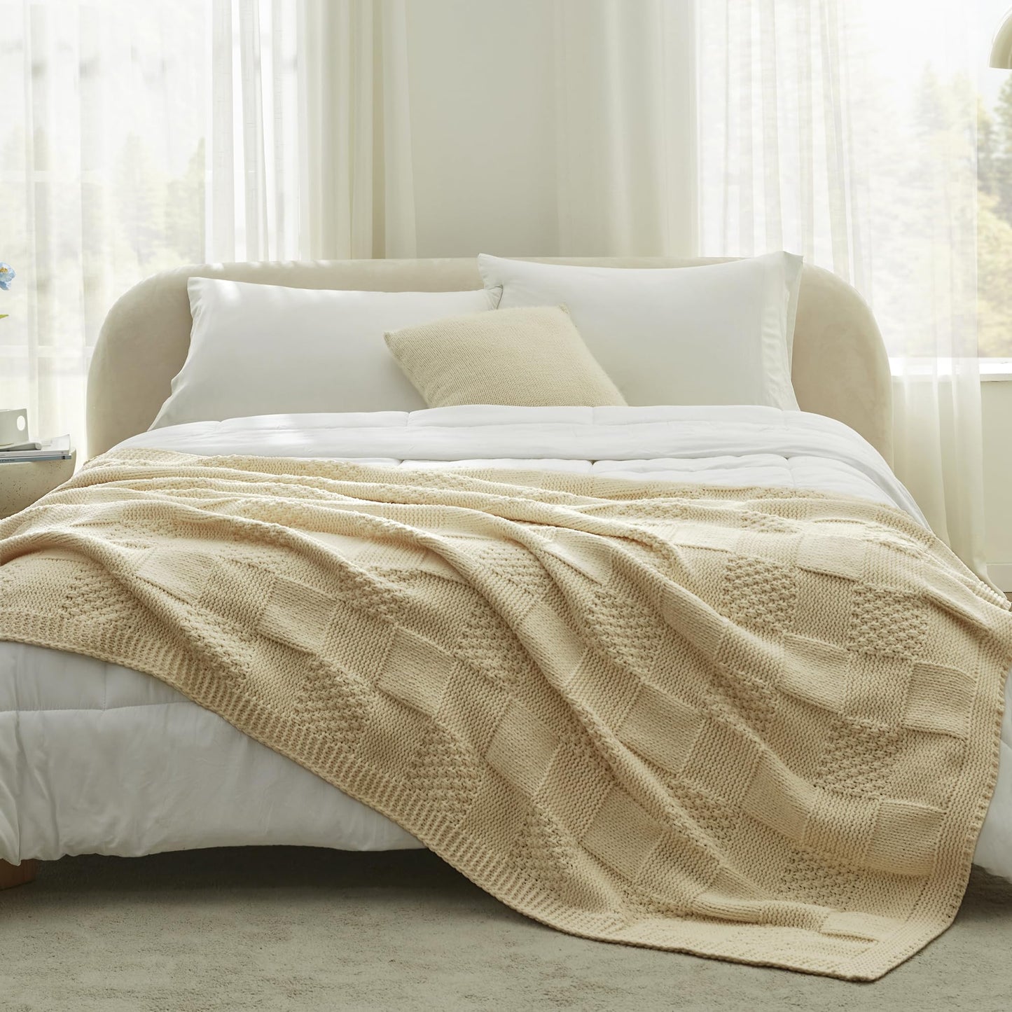 Home Chunky Knit Throw Blanket