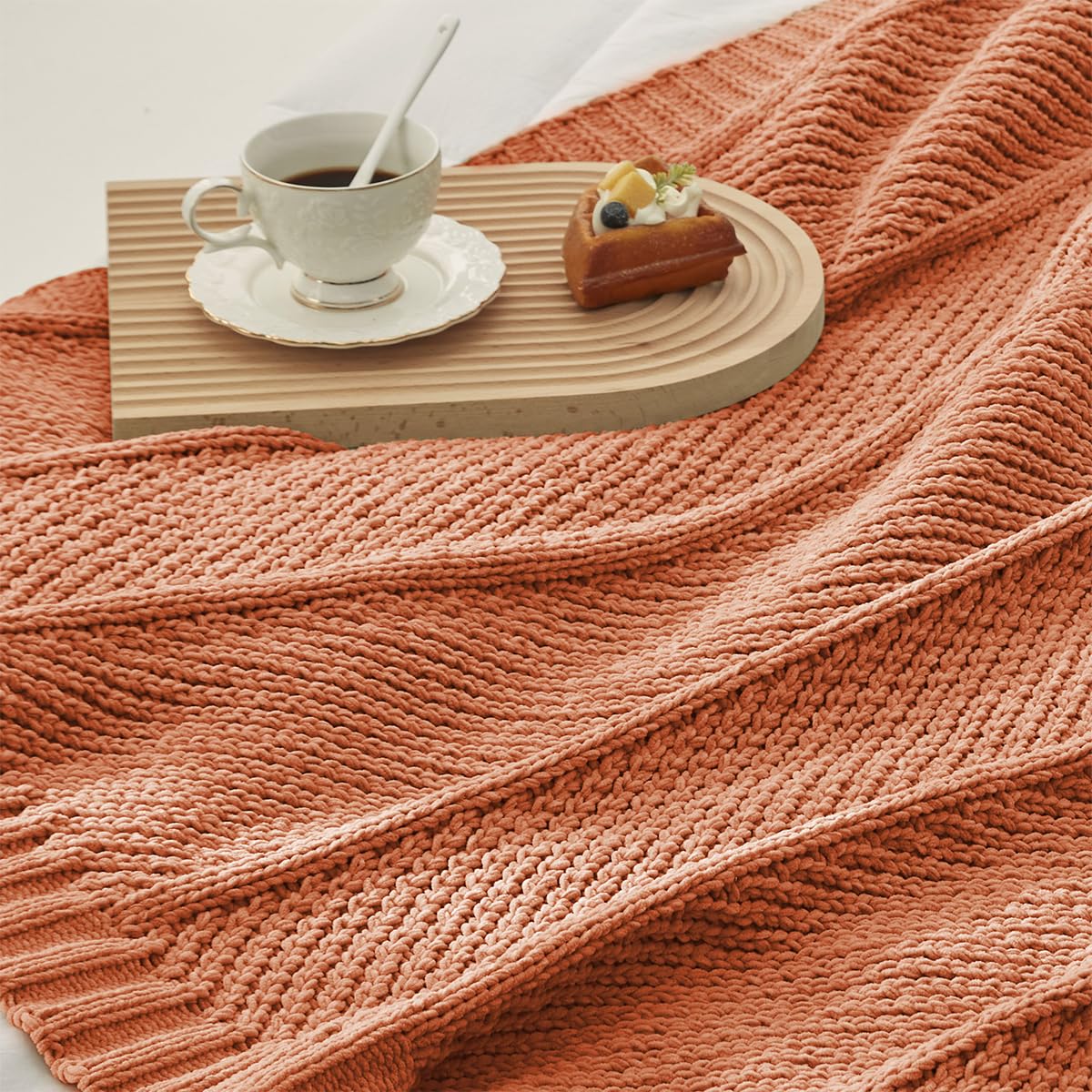Home Chunky Knit Throw Blanket