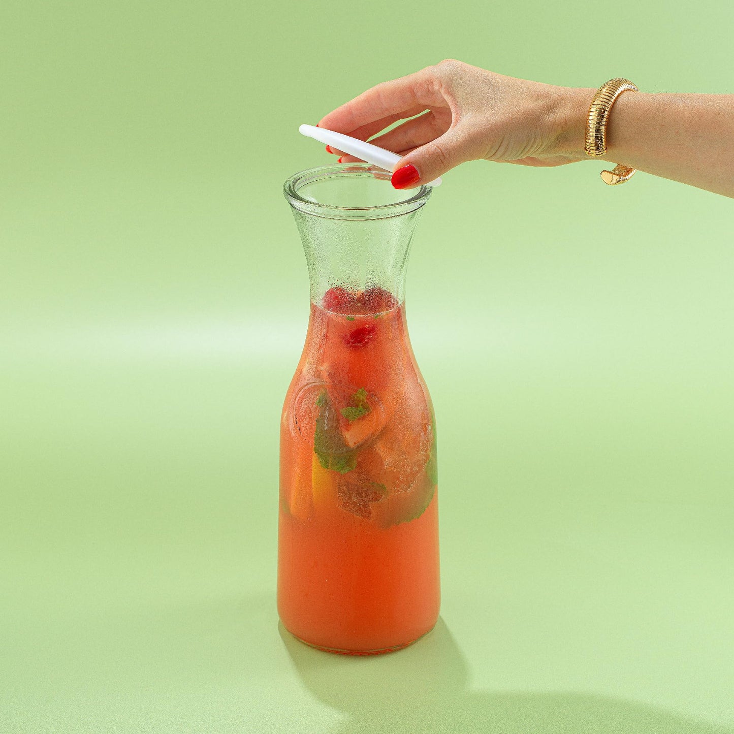 Glass Carafe Set with BPA-Free Lids – 3pc Set with Extra Lids, Fits Large Ice Cubes, Dishwasher Safe