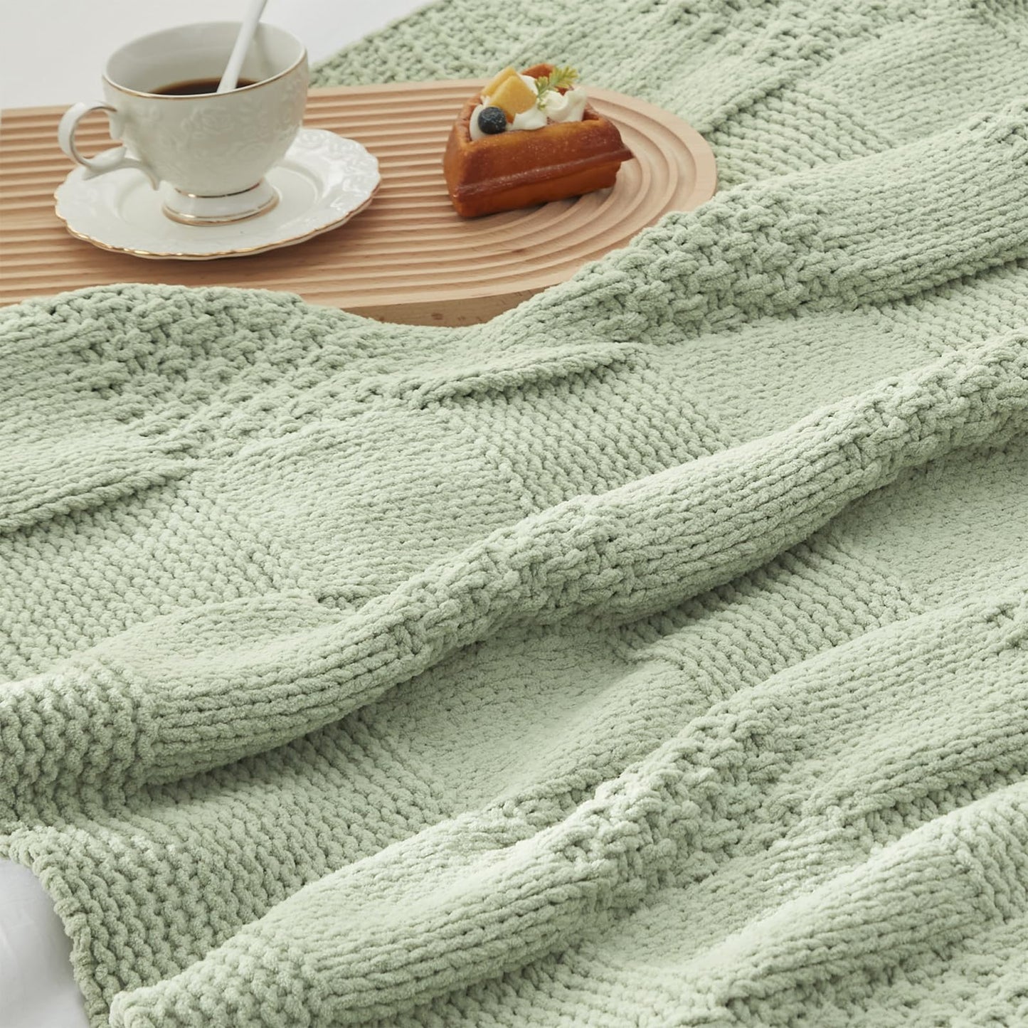Home Chunky Knit Throw Blanket
