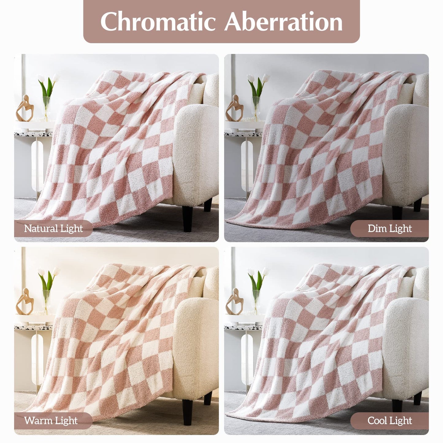 Cozy Checkered Throw Blanket
