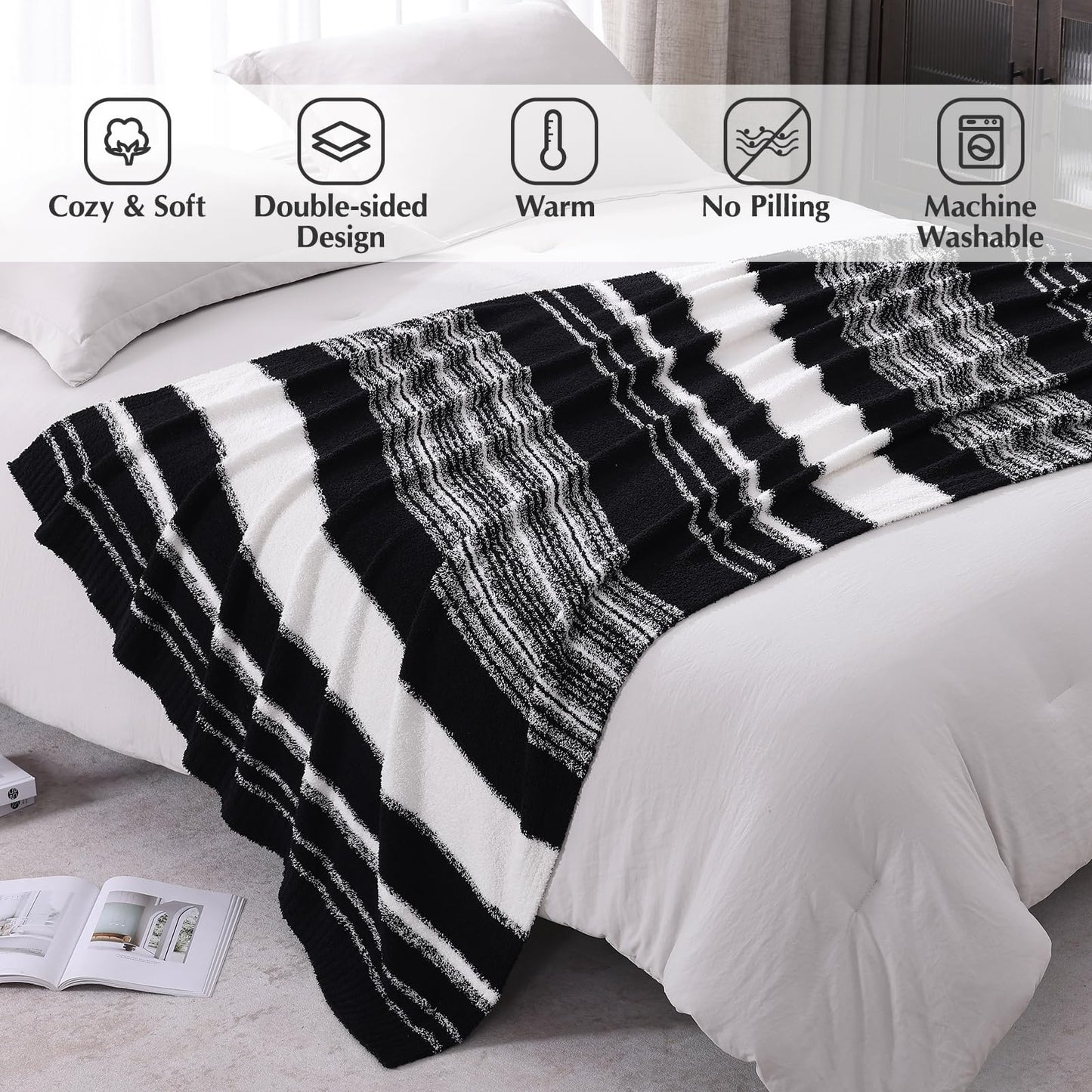 Cozy Checkered Throw Blanket