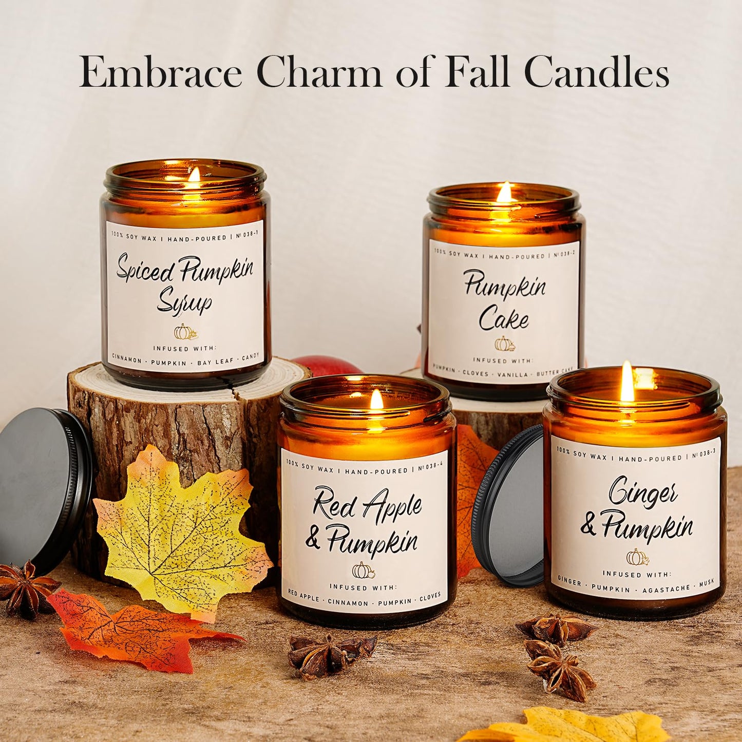 Autumn Scented Candle Collection – Seasonal Scents for Cozy, Holiday Ambience