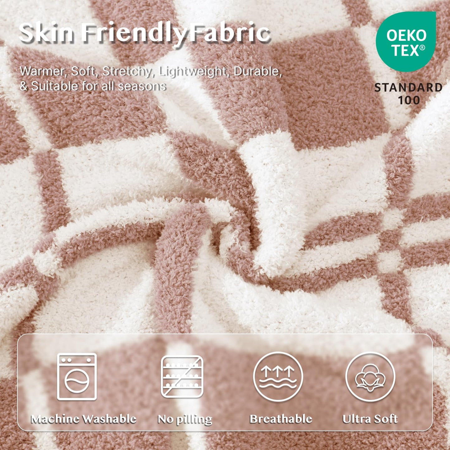 Cozy Checkered Throw Blanket