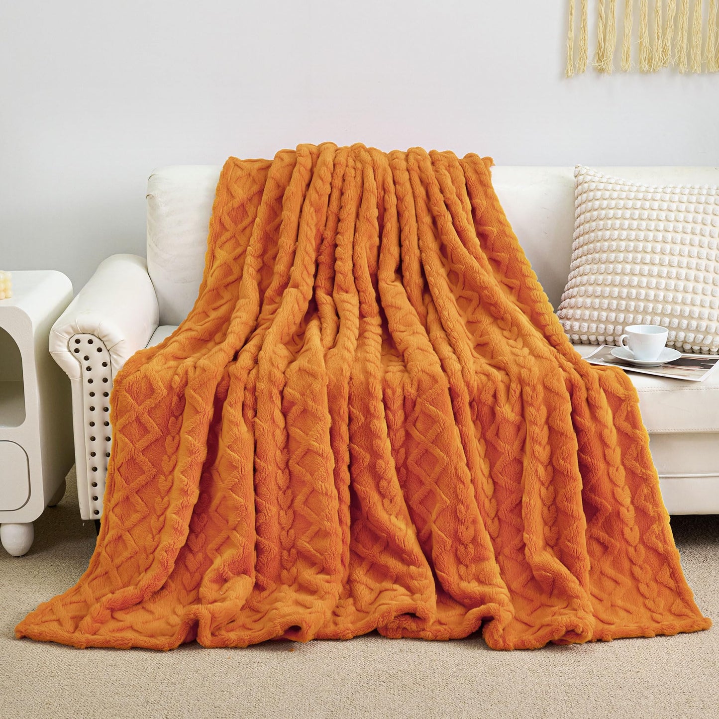 Luxury Plush Faux Fur Throw Blanket