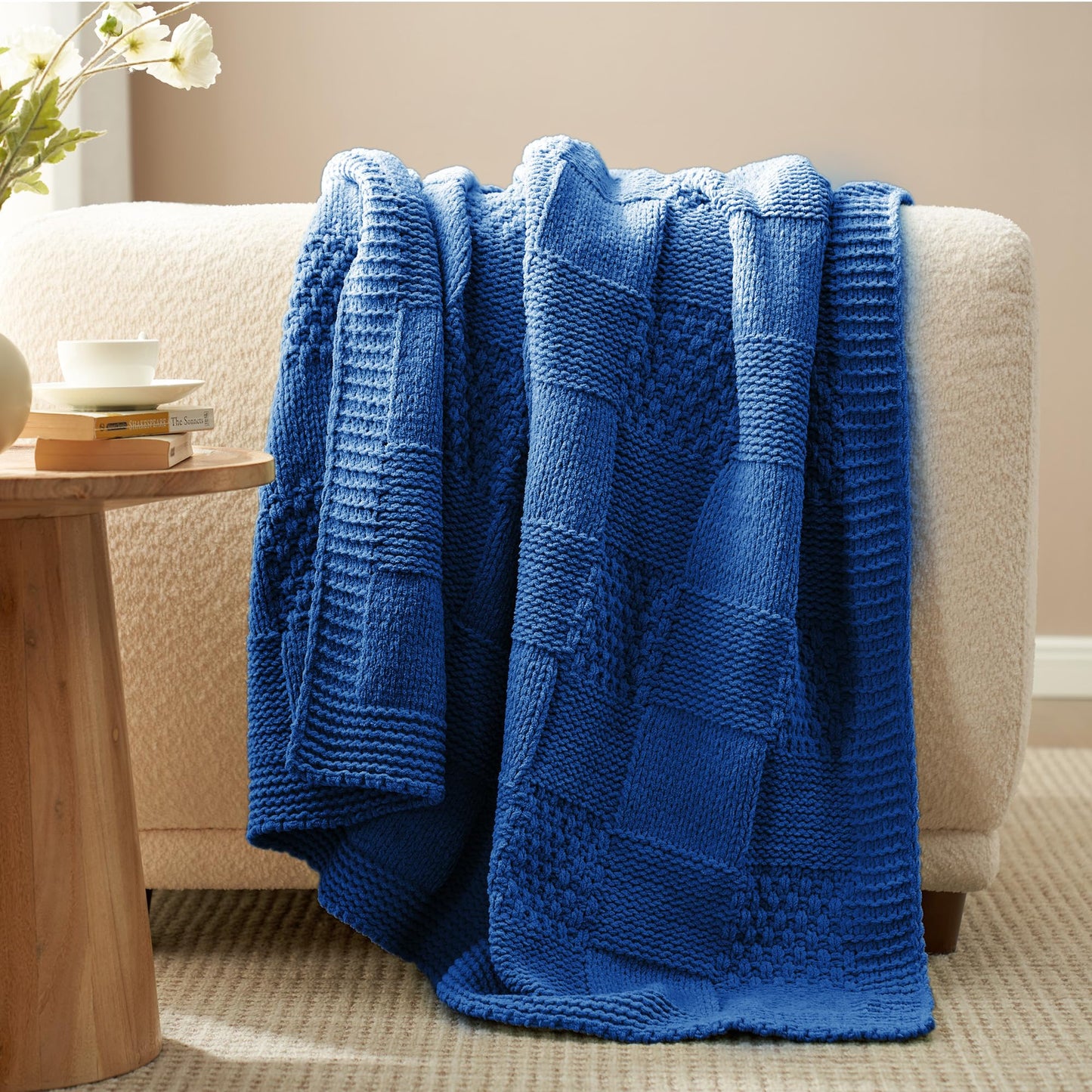 Home Chunky Knit Throw Blanket