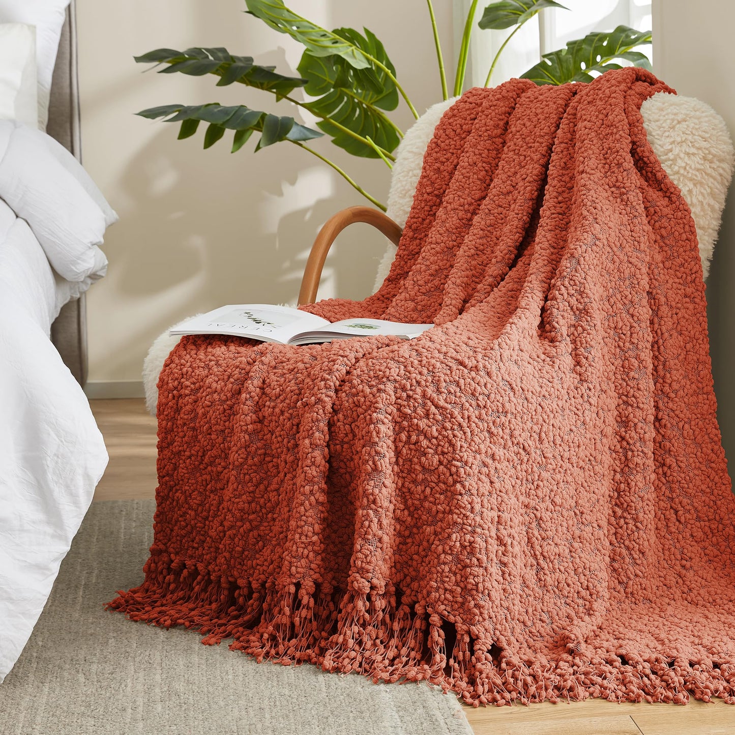 Home Chunky Knit Throw Blanket