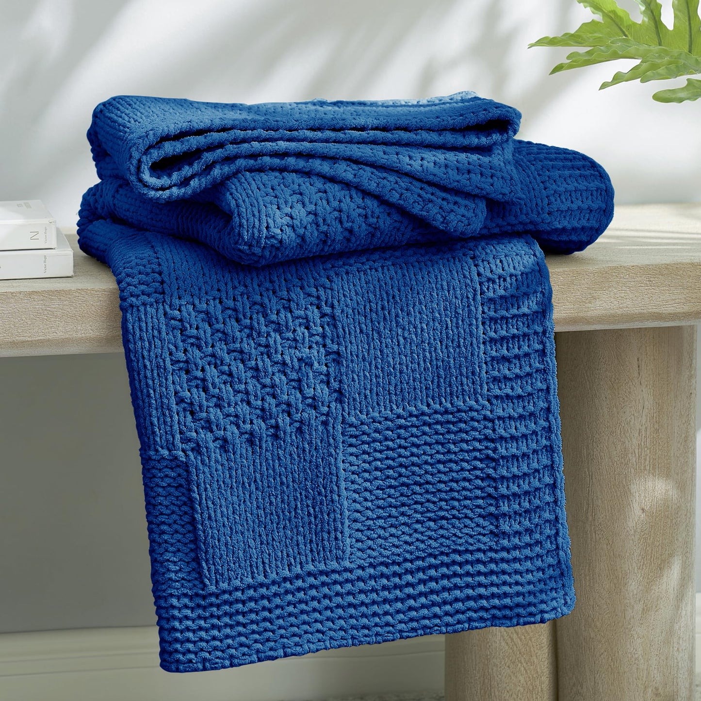 Home Chunky Knit Throw Blanket