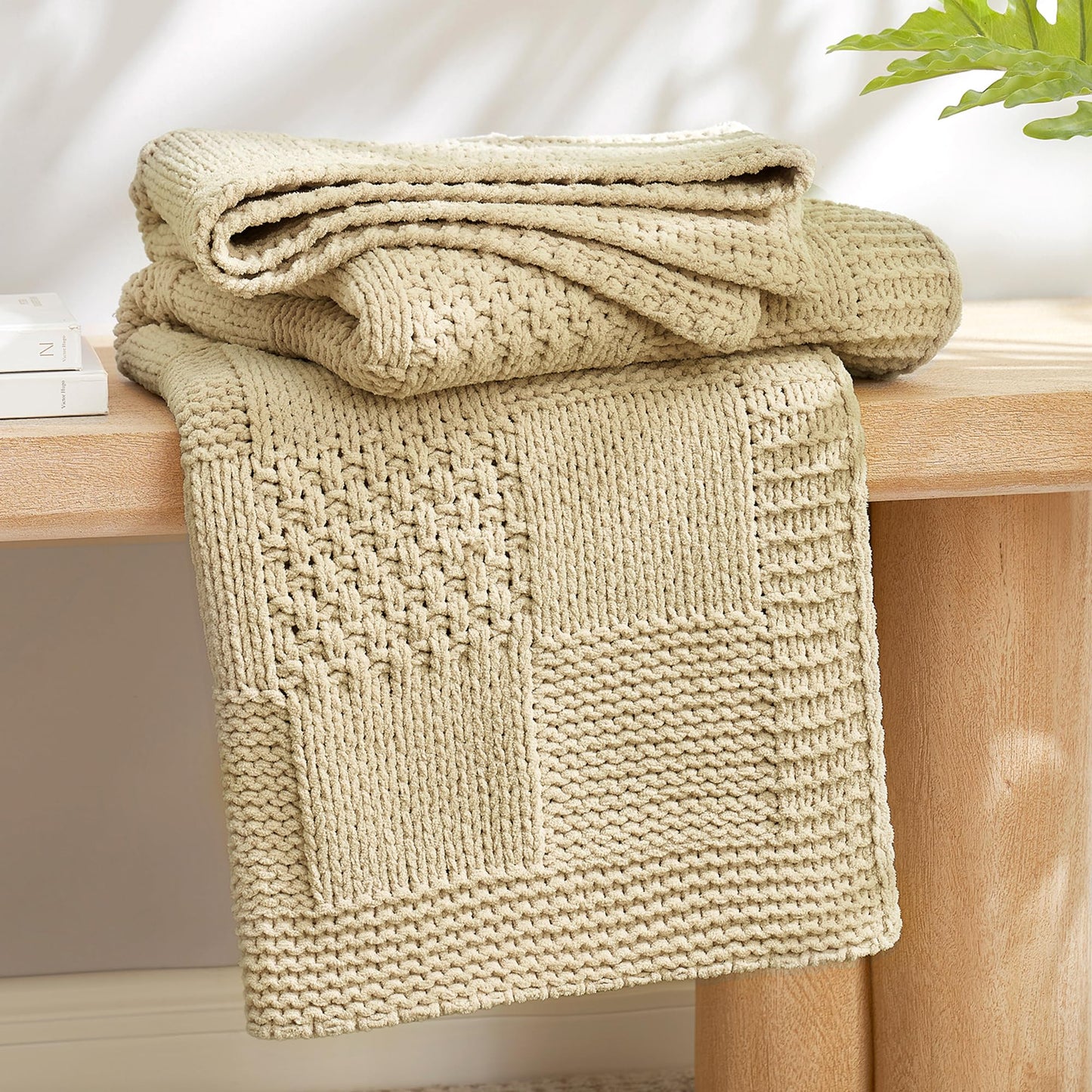 Home Chunky Knit Throw Blanket