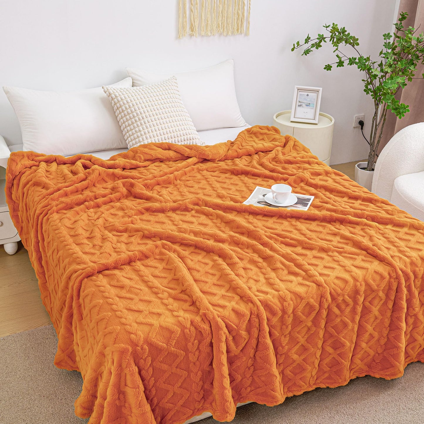 Luxury Plush Faux Fur Throw Blanket