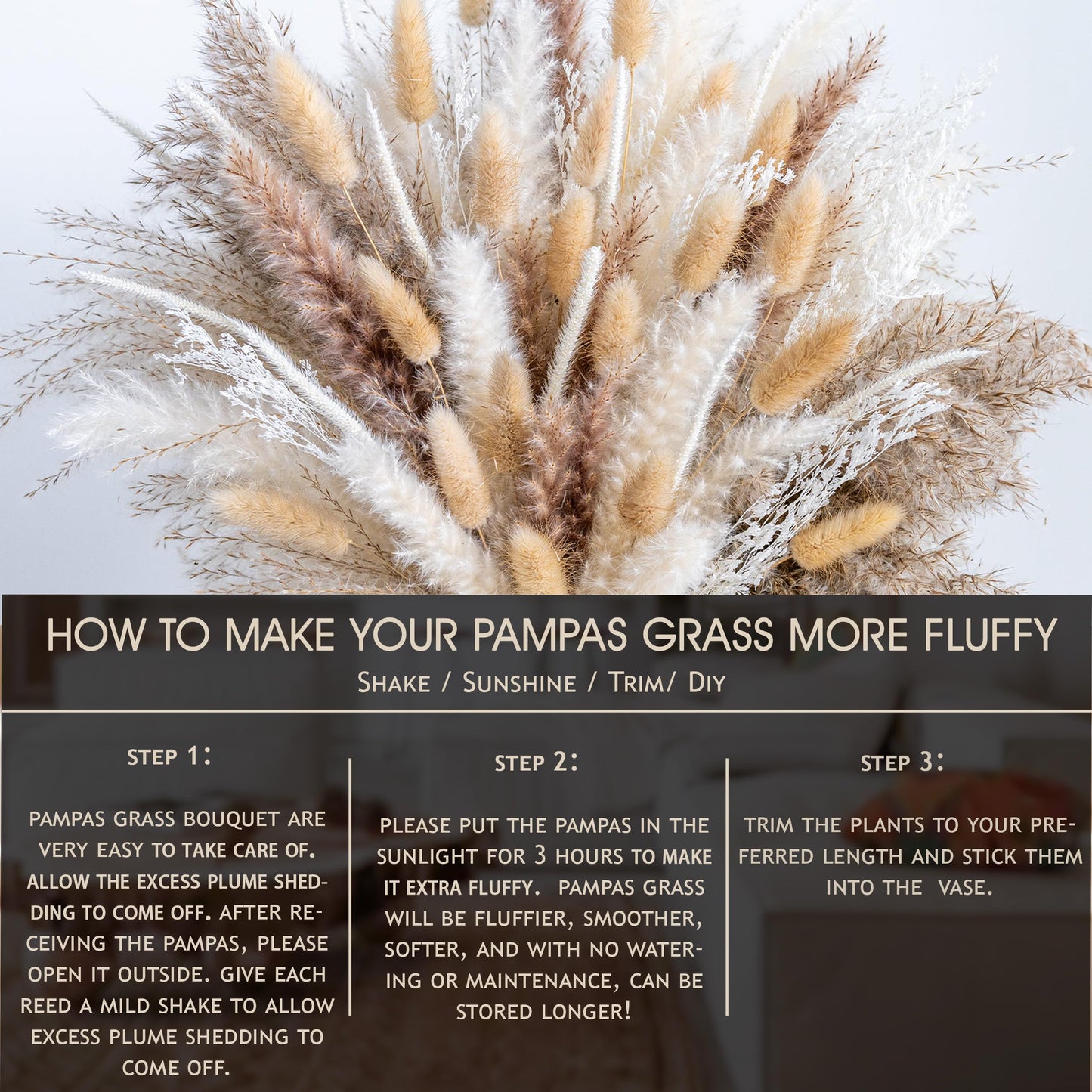 Natural Pampas Grass Bouquet