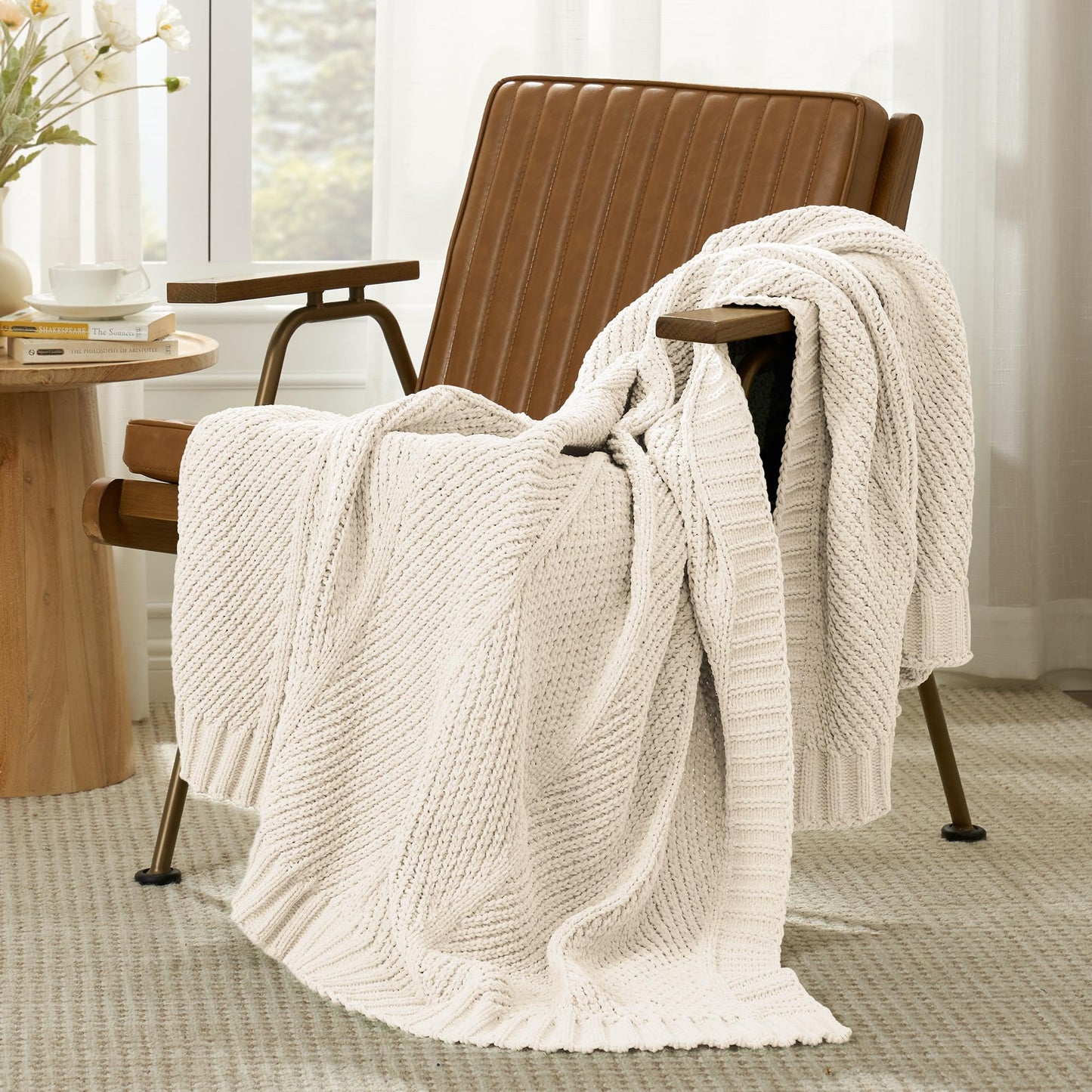 Home Chunky Knit Throw Blanket
