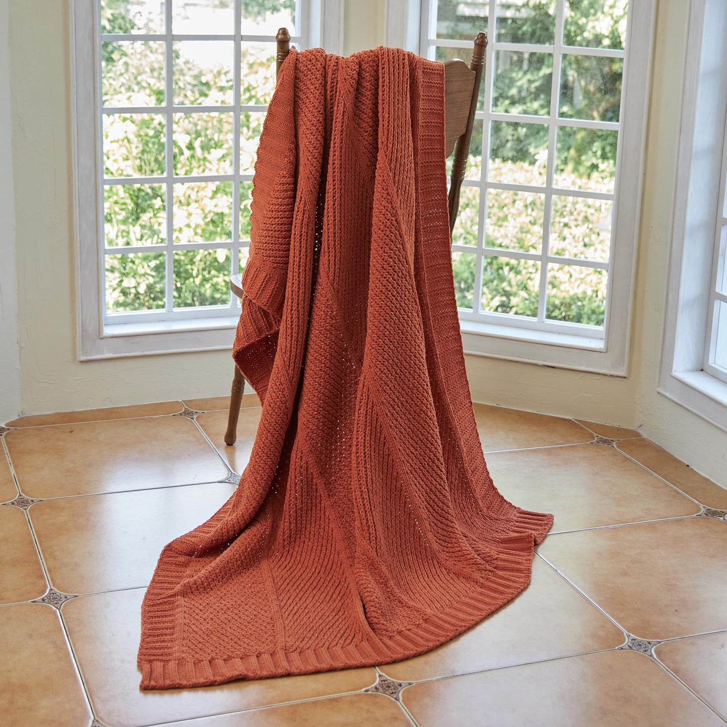 Home Chunky Knit Throw Blanket