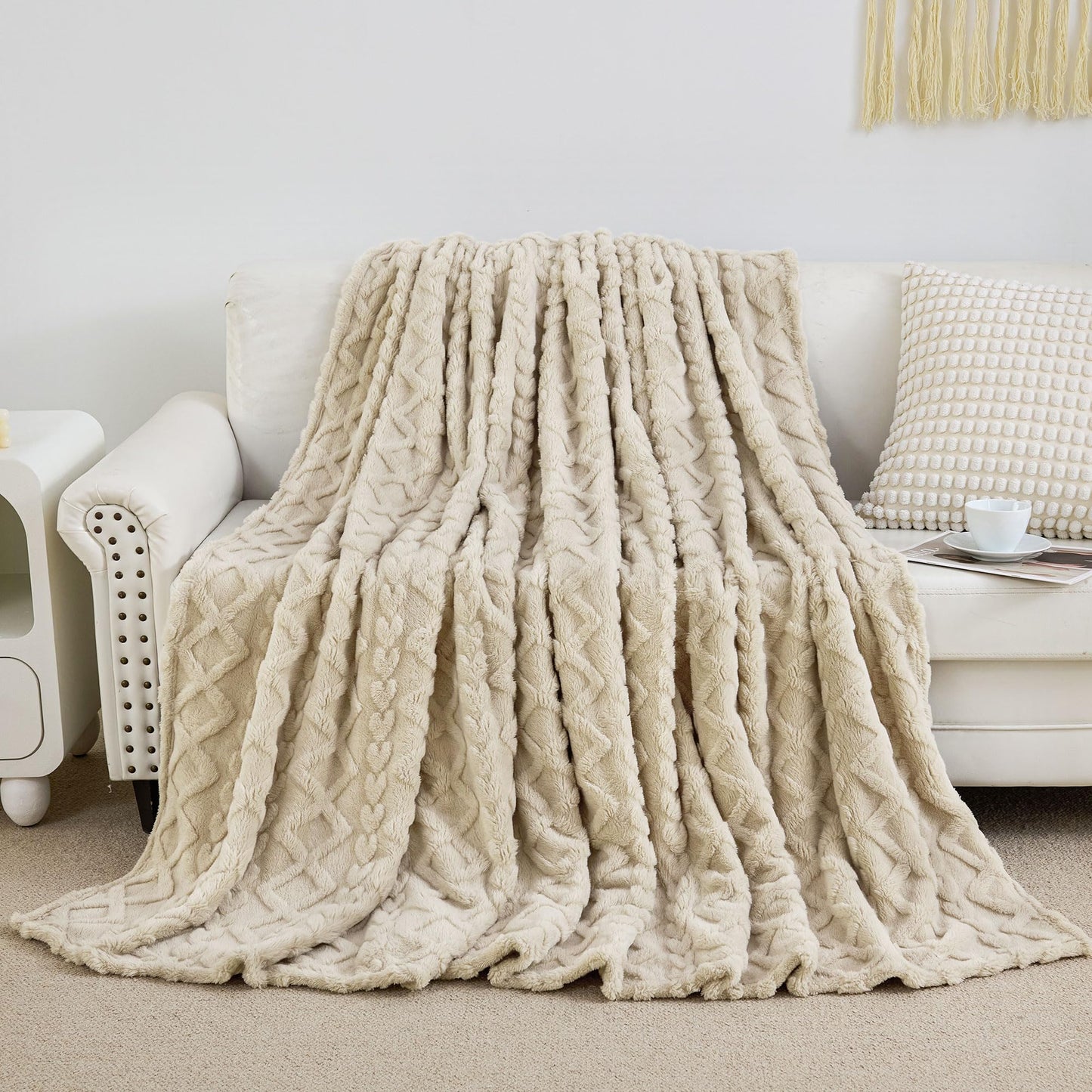 Luxury Plush Faux Fur Throw Blanket