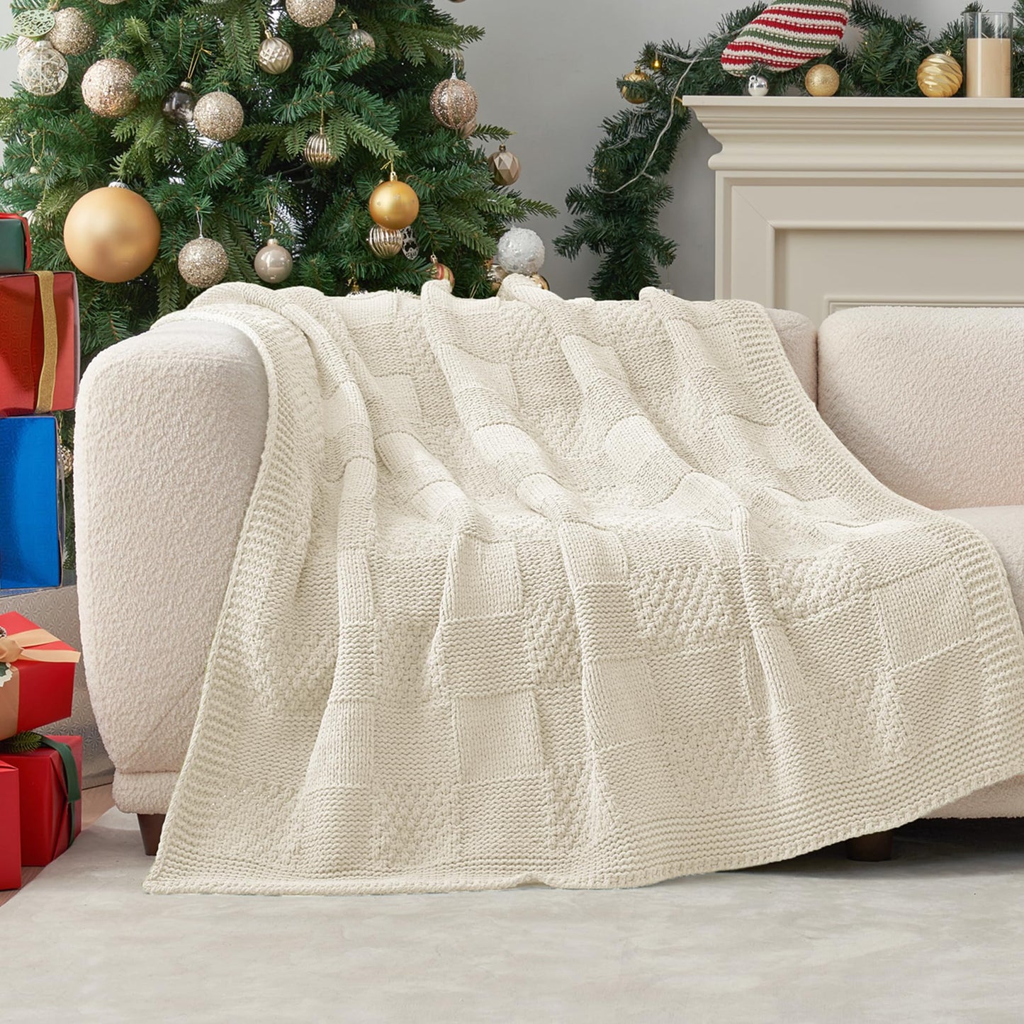Home Chunky Knit Throw Blanket