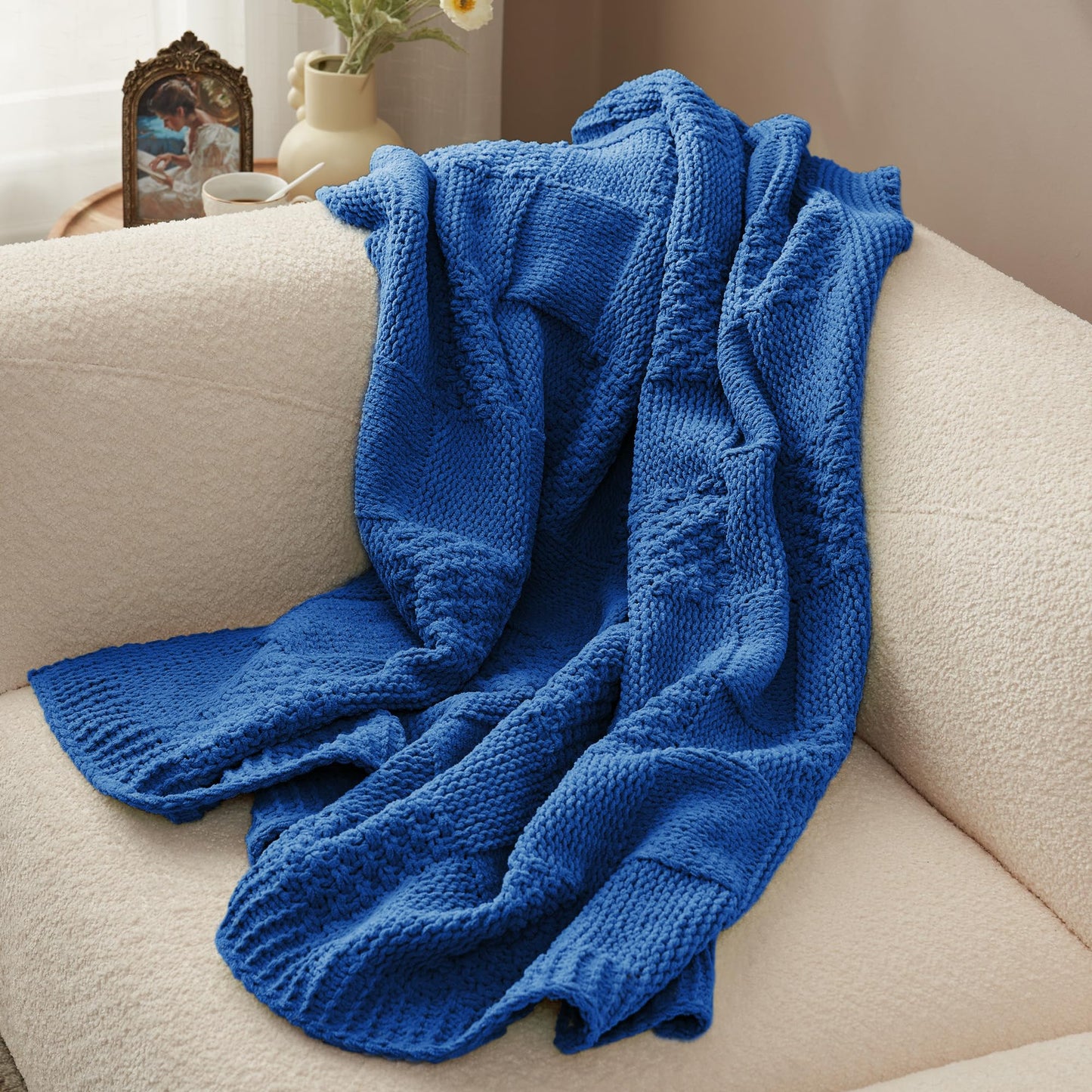 Home Chunky Knit Throw Blanket
