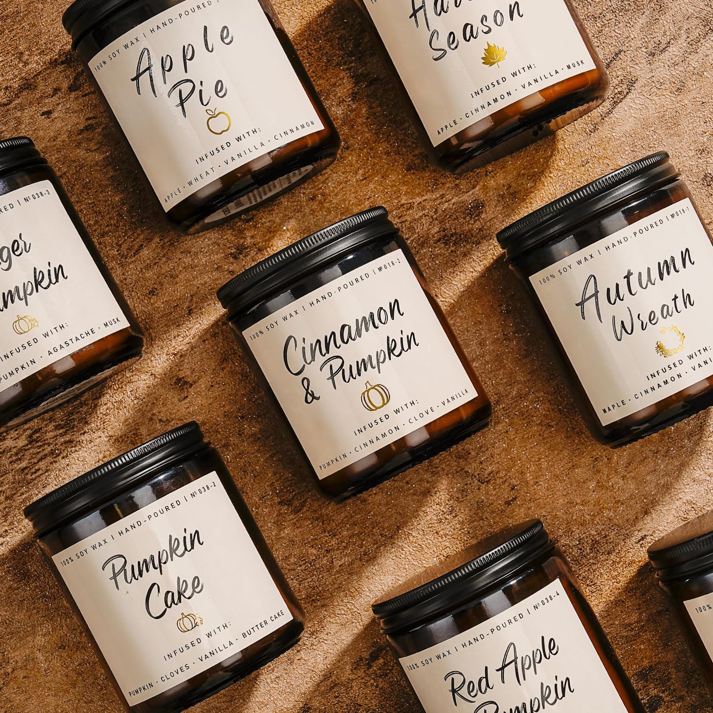 Autumn Scented Candle Collection – Seasonal Scents for Cozy, Holiday Ambience