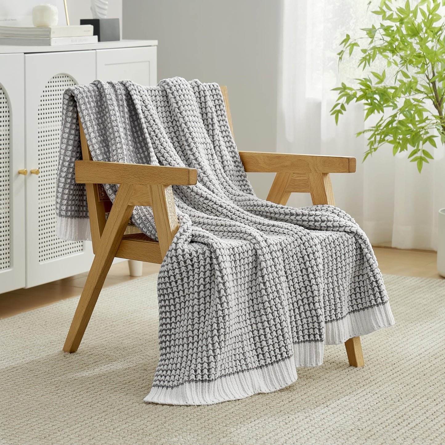 Home Chunky Knit Throw Blanket