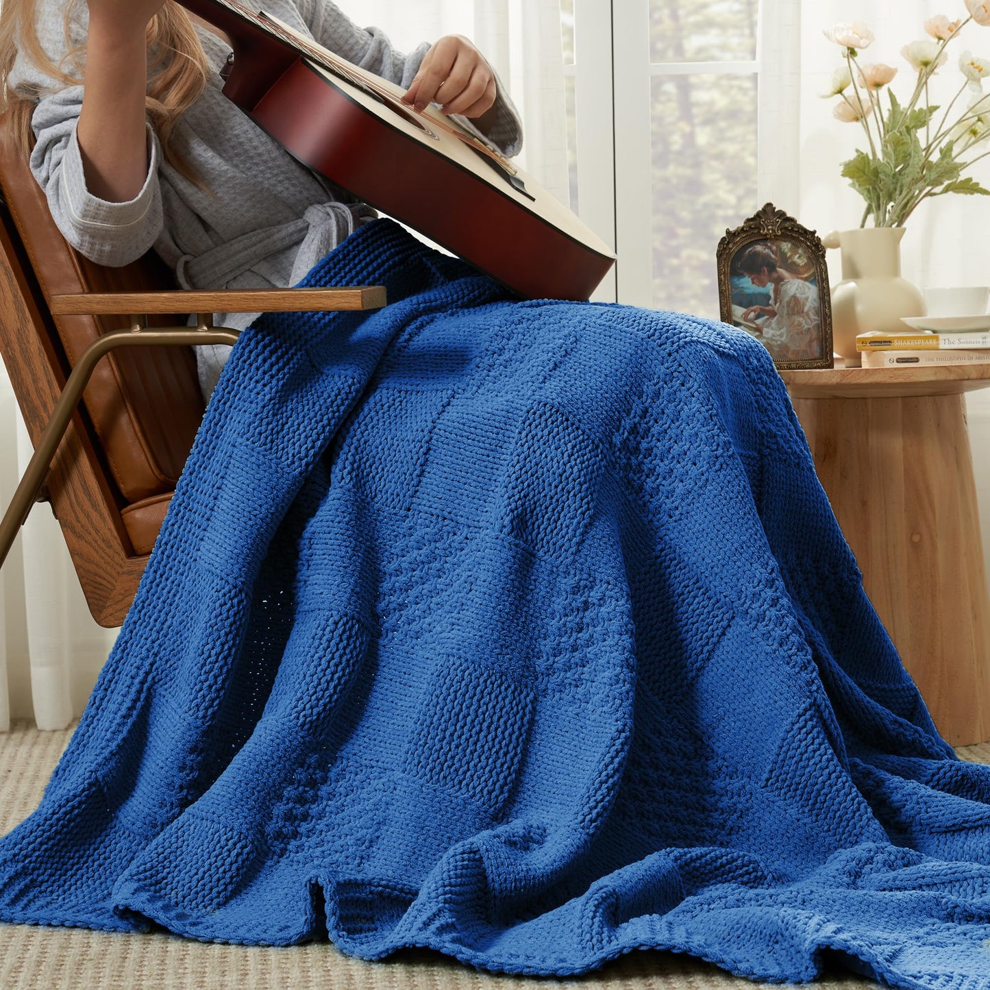 Home Chunky Knit Throw Blanket
