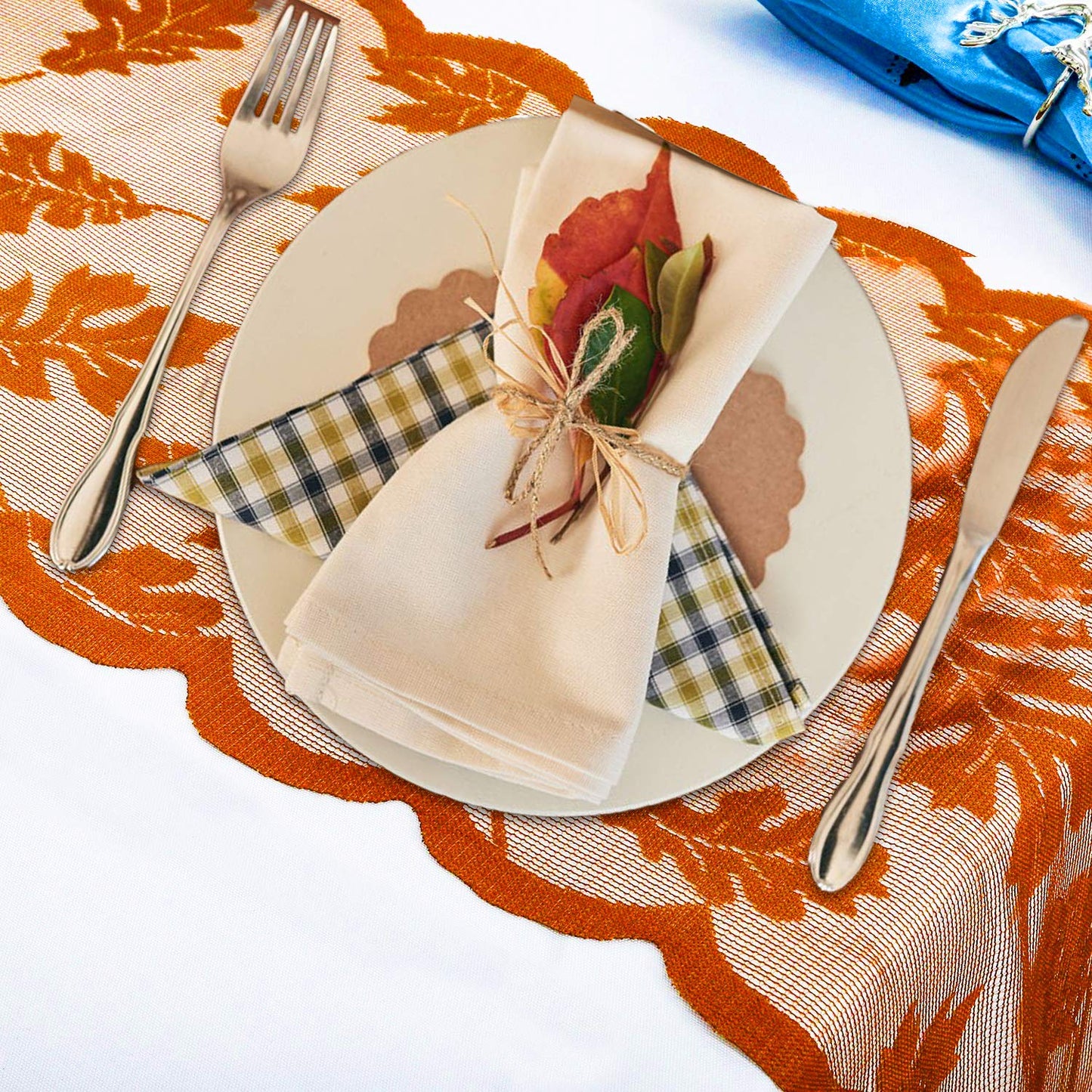 Fall Lace Table Runner