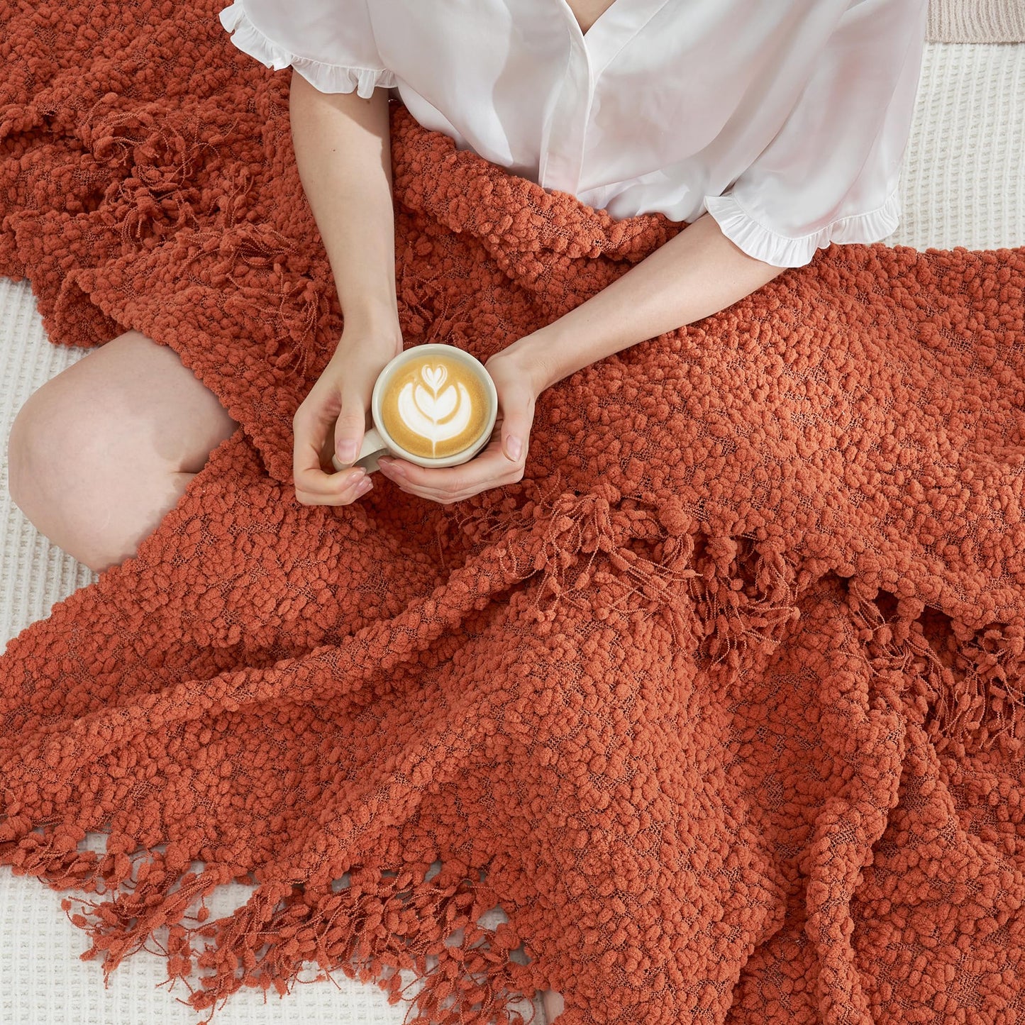 Home Chunky Knit Throw Blanket