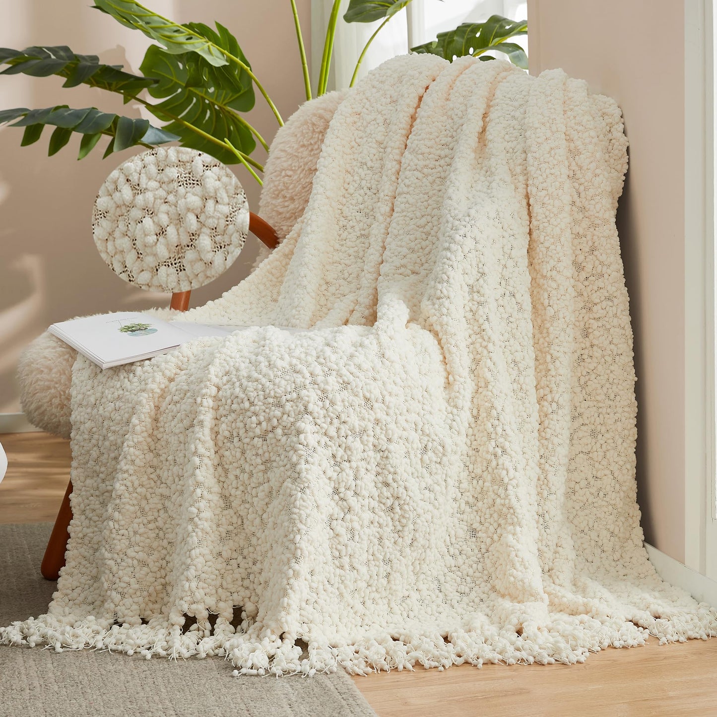 Home Chunky Knit Throw Blanket