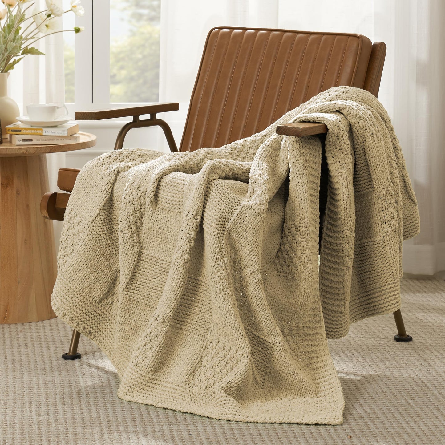 Home Chunky Knit Throw Blanket