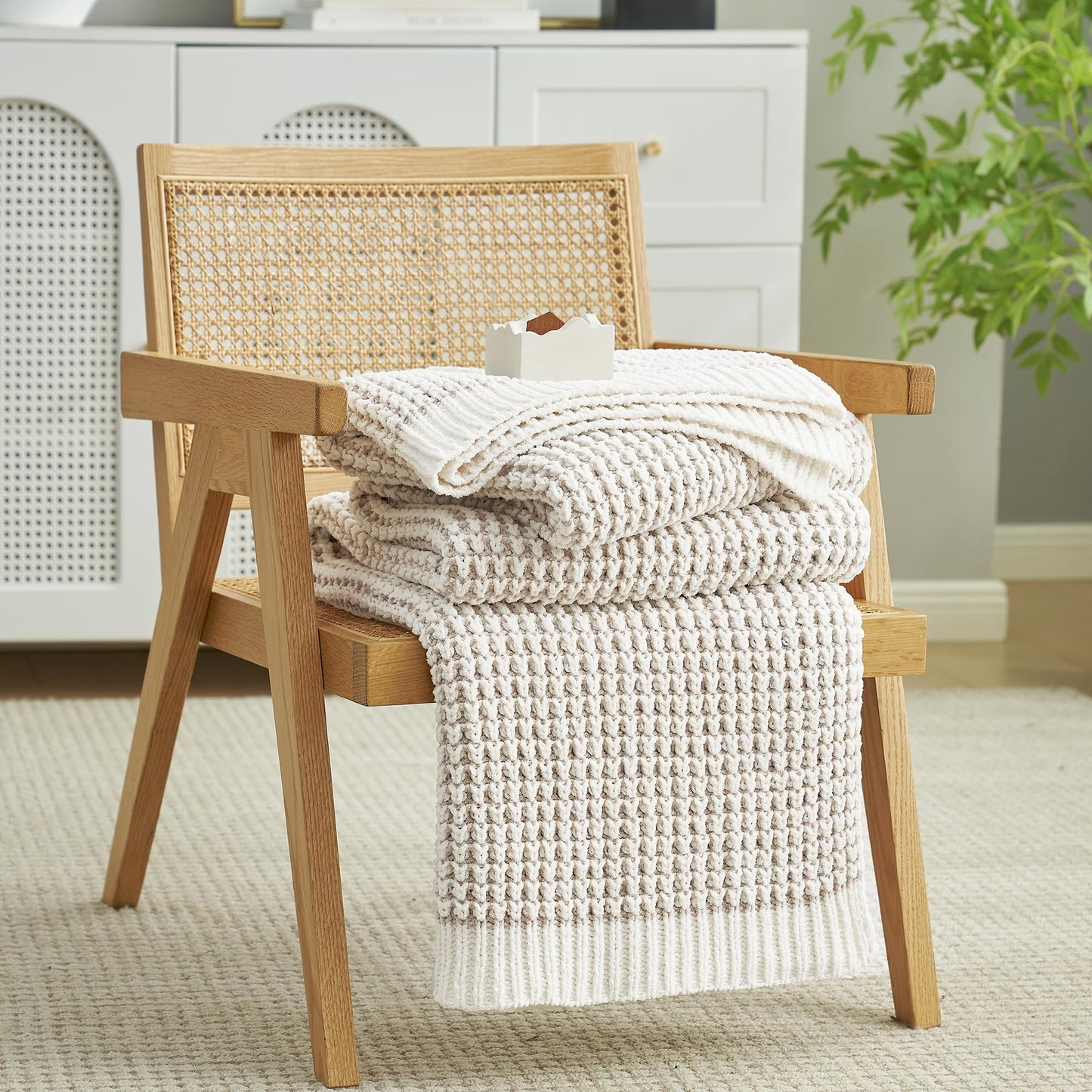 Home Chunky Knit Throw Blanket