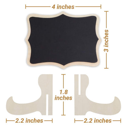 Mini Chalkboard Signs with Stands – 20-Piece Set