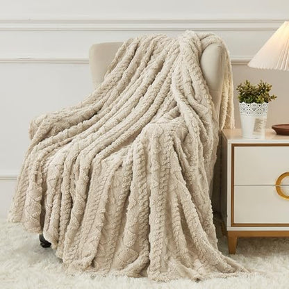 Luxury Plush Faux Fur Throw Blanket