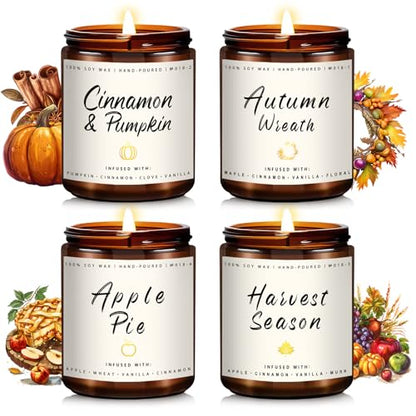 Autumn Scented Candle Collection – Seasonal Scents for Cozy, Holiday Ambience