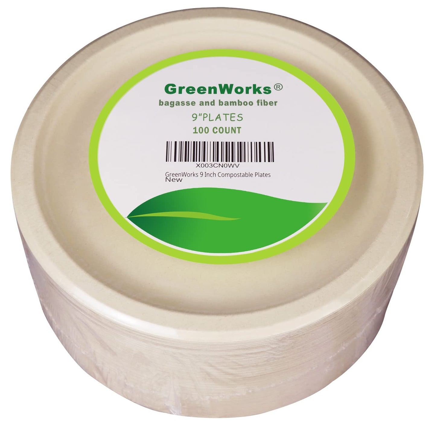 6-Inch Compostable Heavyweight Plates – 100% Biodegradable Bagasse & Bamboo Fiber (Pack of 50)