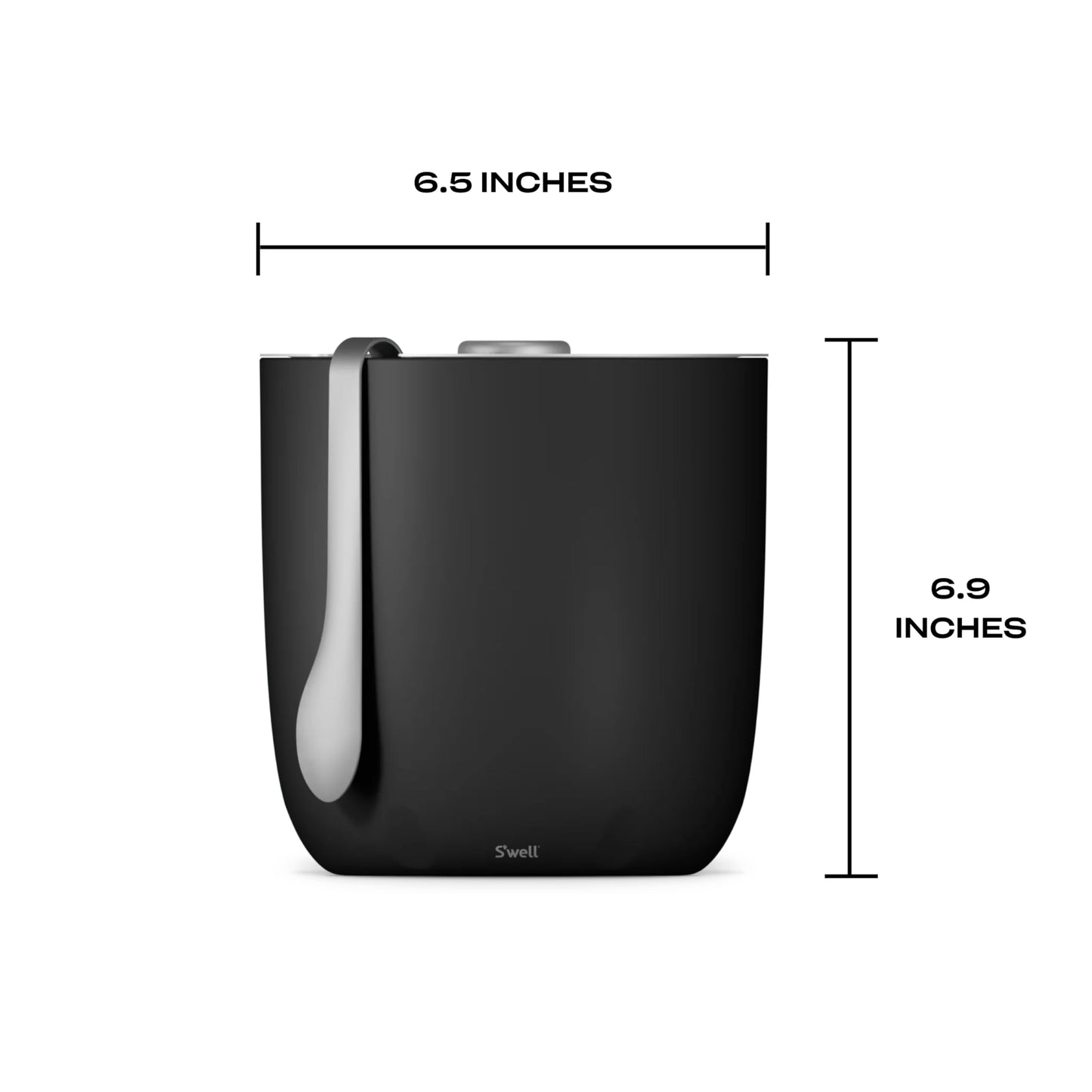 AestheticTriple-Layered Ice Bucket with Tongs – Vacuum-Insulated, Stainless Steel, Condensation-Free