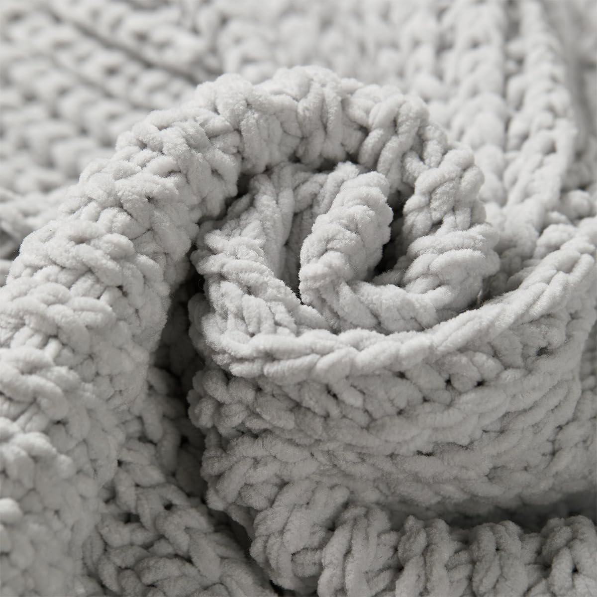 Home Chunky Knit Throw Blanket