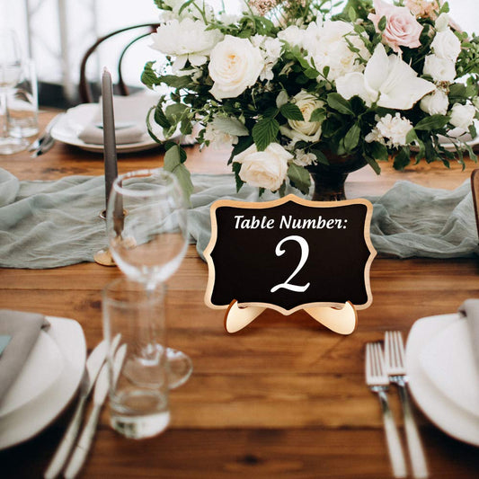 Mini Chalkboard Signs with Stands – 20-Piece Set