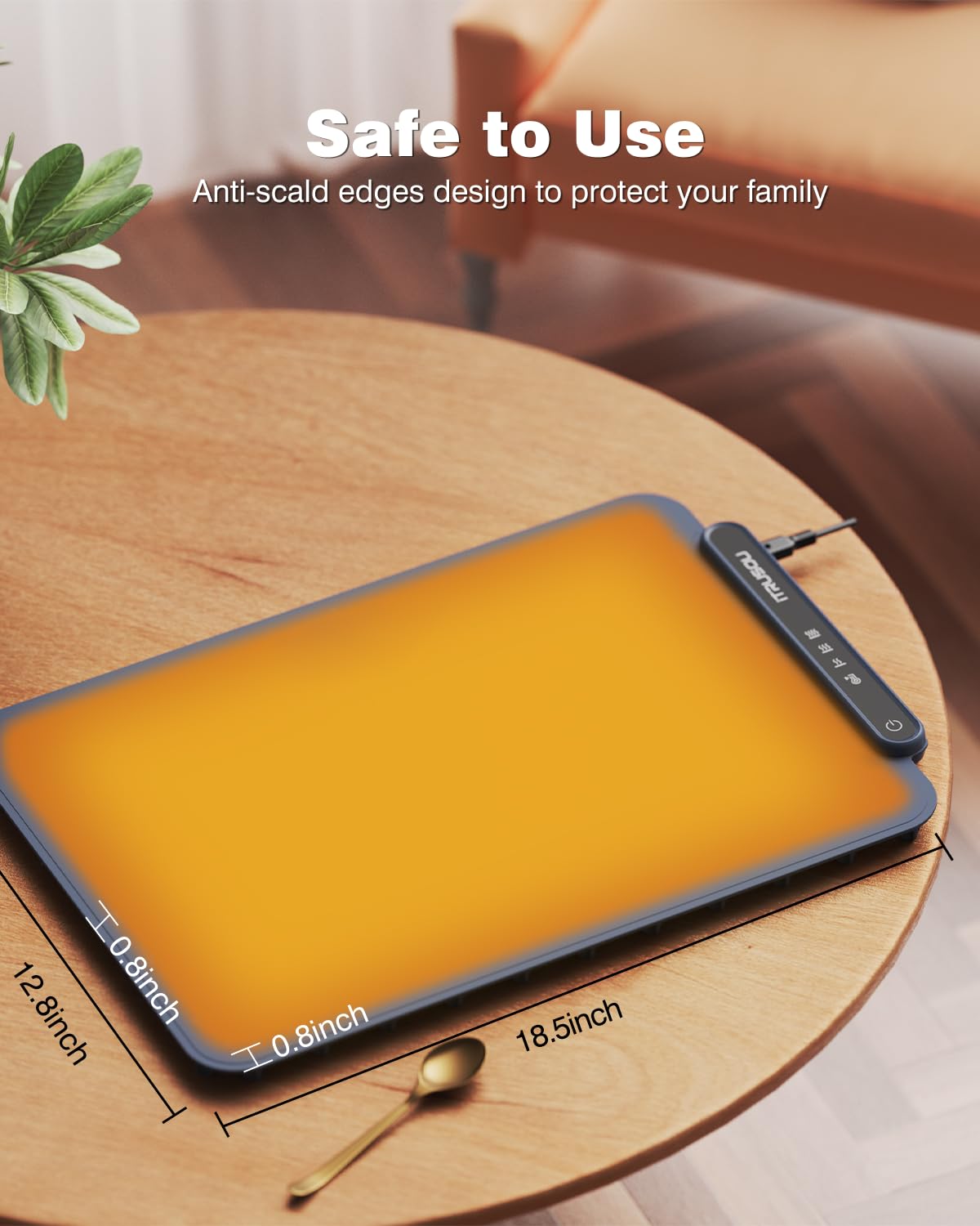 Electric Silicone Food Warmer Mat – Heating Tray for Buffet, Parties & Kitchen Use | Waterproof, Rollable & Easy to Clean