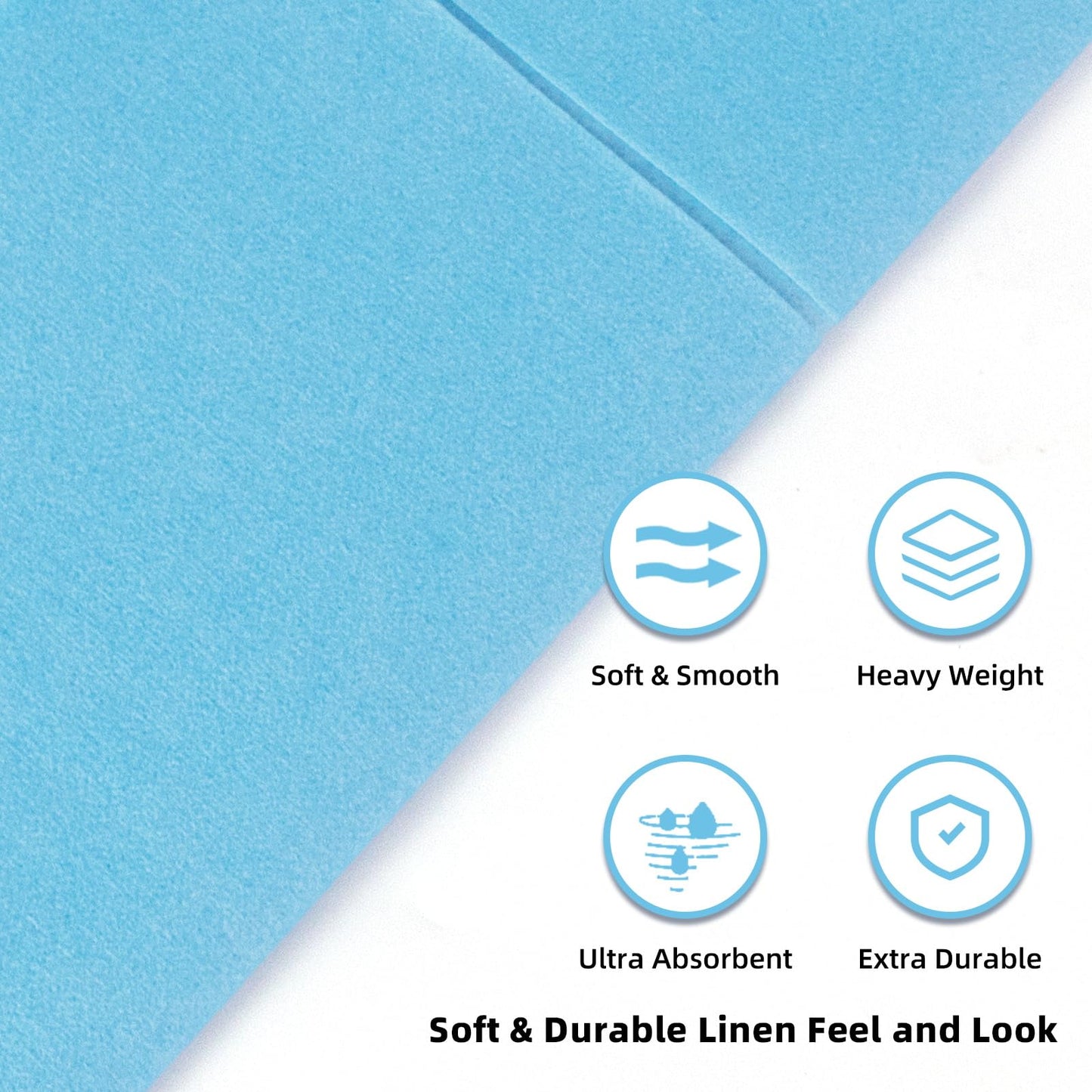 Solid Color Pocket Napkins – 50-Pack Linen-Like Paper Napkins with Silverware Pocket | Soft, Absorbent & Elegant for Dining, Weddings, and Events - Matcha Green
