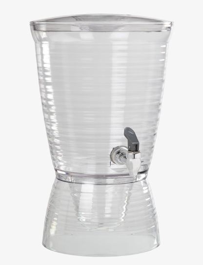 Acrylic Beverage Dispenser with Ice Core & No-Drip Spigot – BPA-Free, Break-Resistant – Made in USA – Ideal for Parties, Events & Home Use