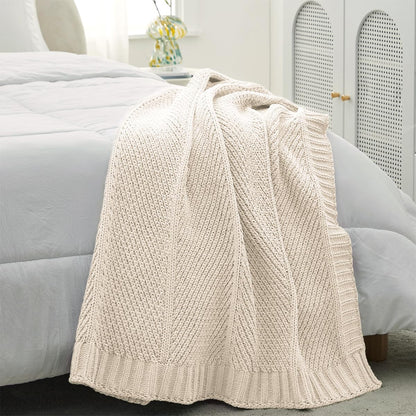 Home Chunky Knit Throw Blanket
