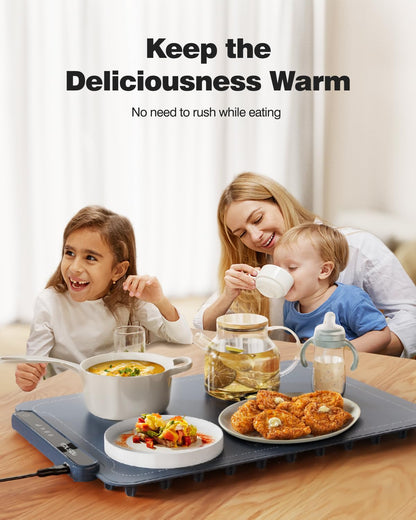 Electric Silicone Food Warmer Mat – Heating Tray for Buffet, Parties & Kitchen Use | Waterproof, Rollable & Easy to Clean