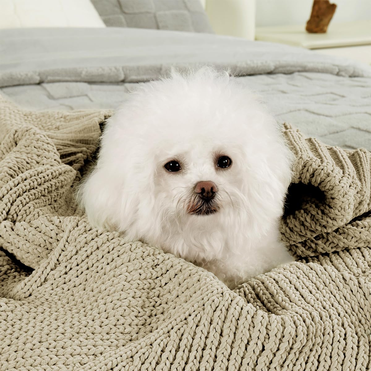 Home Chunky Knit Throw Blanket