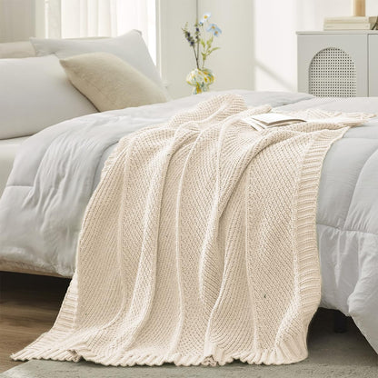 Home Chunky Knit Throw Blanket