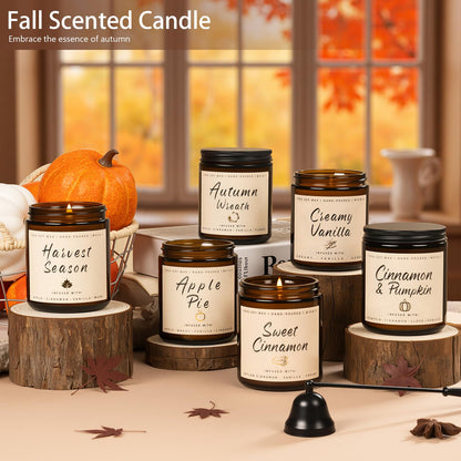 Autumn Scented Candle Collection – Seasonal Scents for Cozy, Holiday Ambience